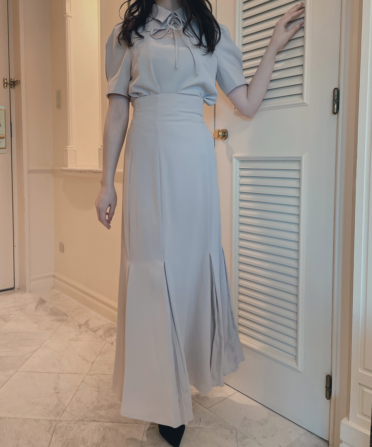 フレアマーメイドスカート