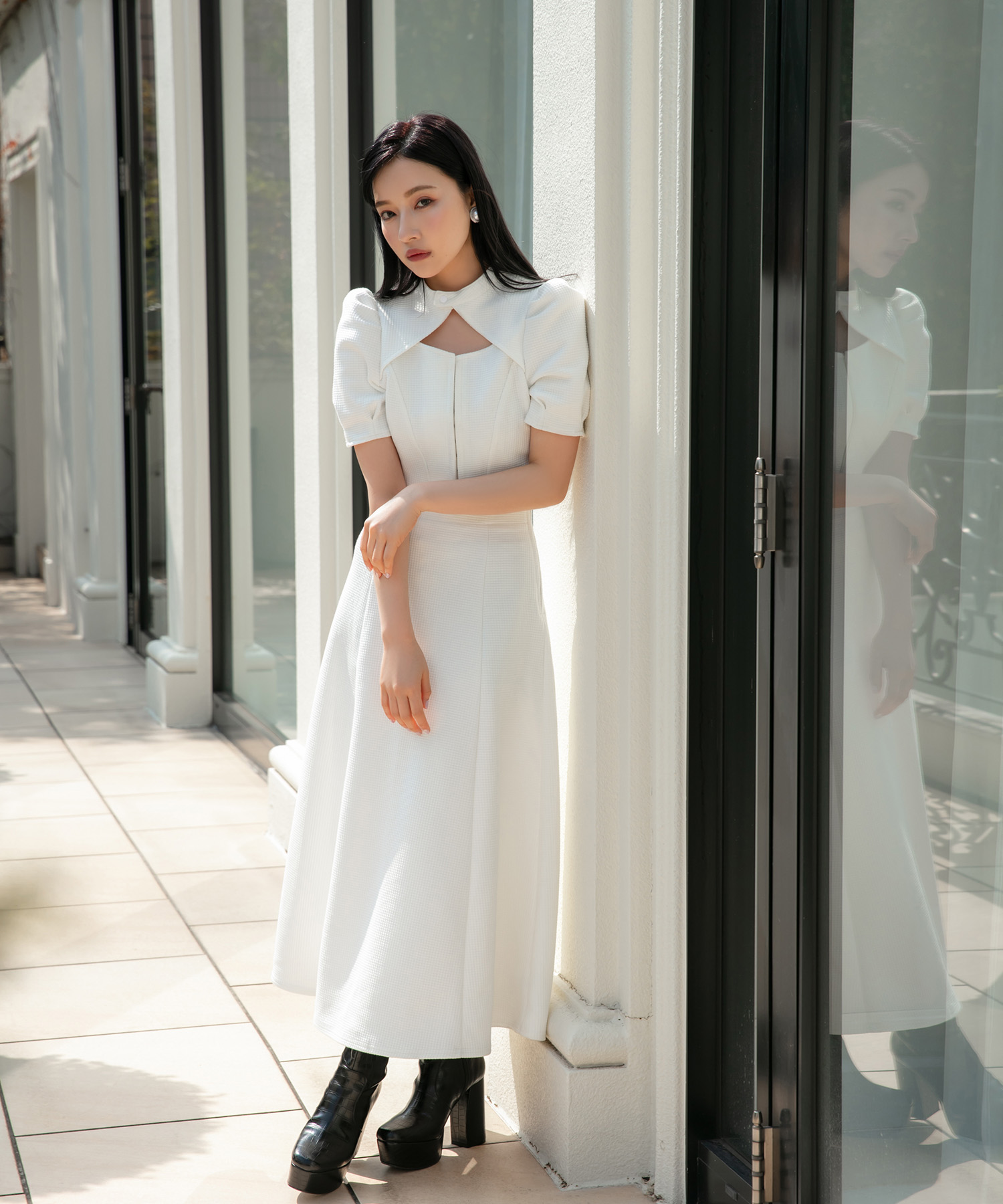 ワッフルデザイントップス