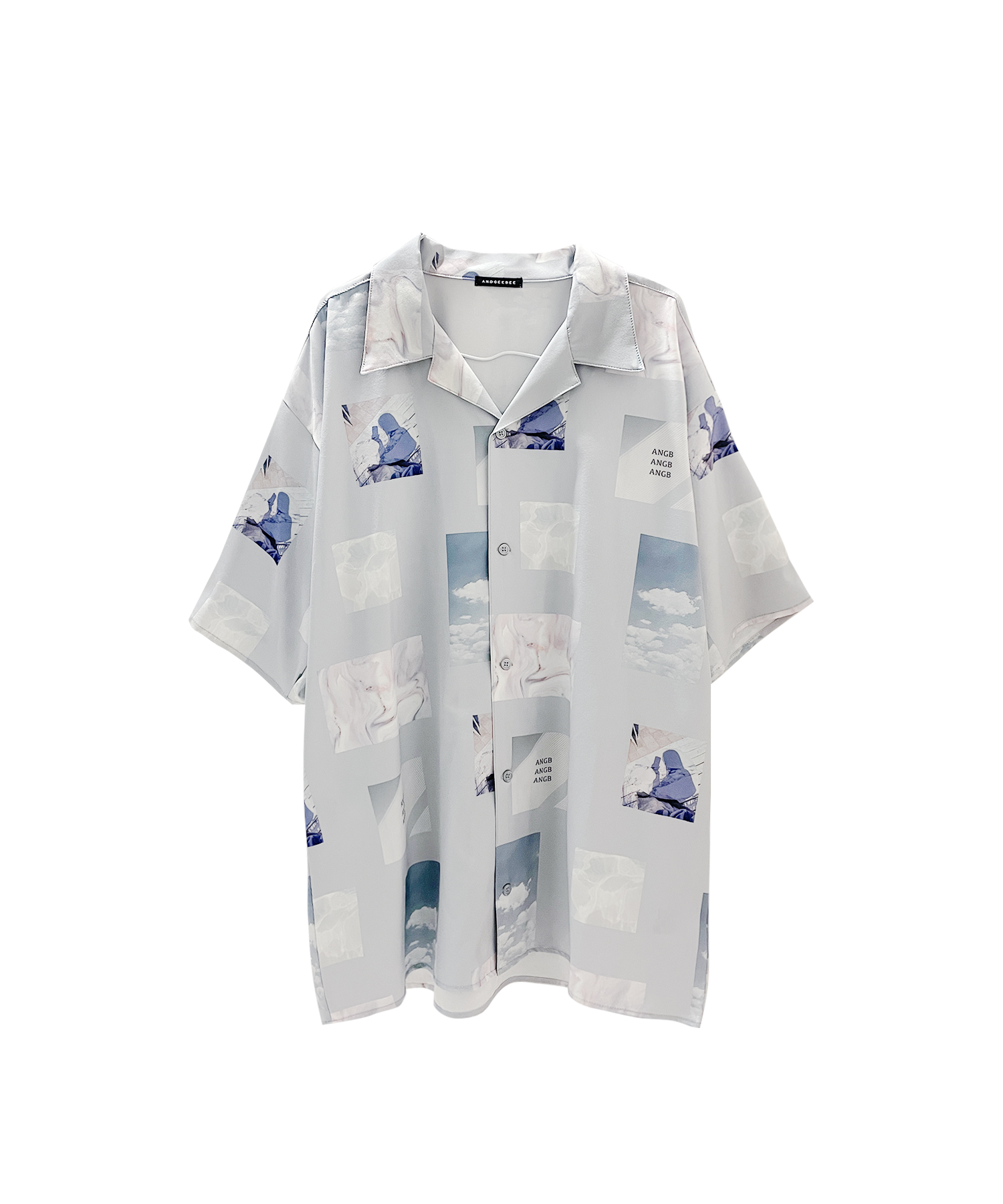 UNISEX 総柄フォトシャツ