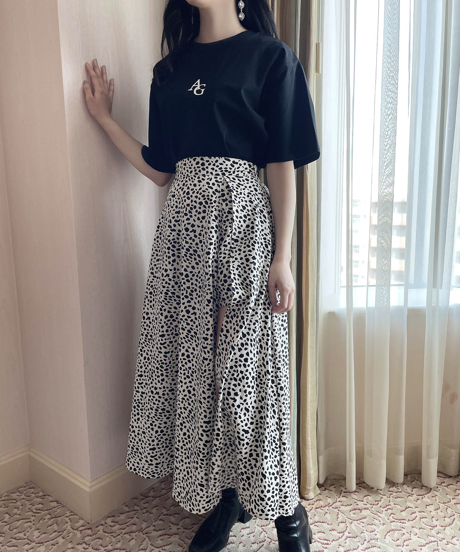 UNISEX AGシンプルロゴTシャツ