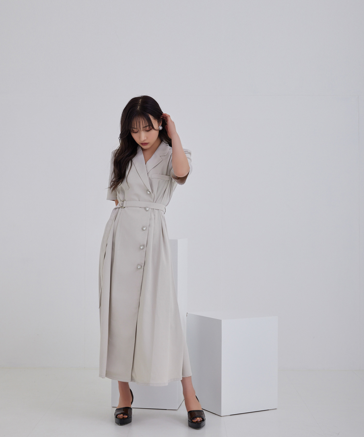 ビジュージャケットワンピ