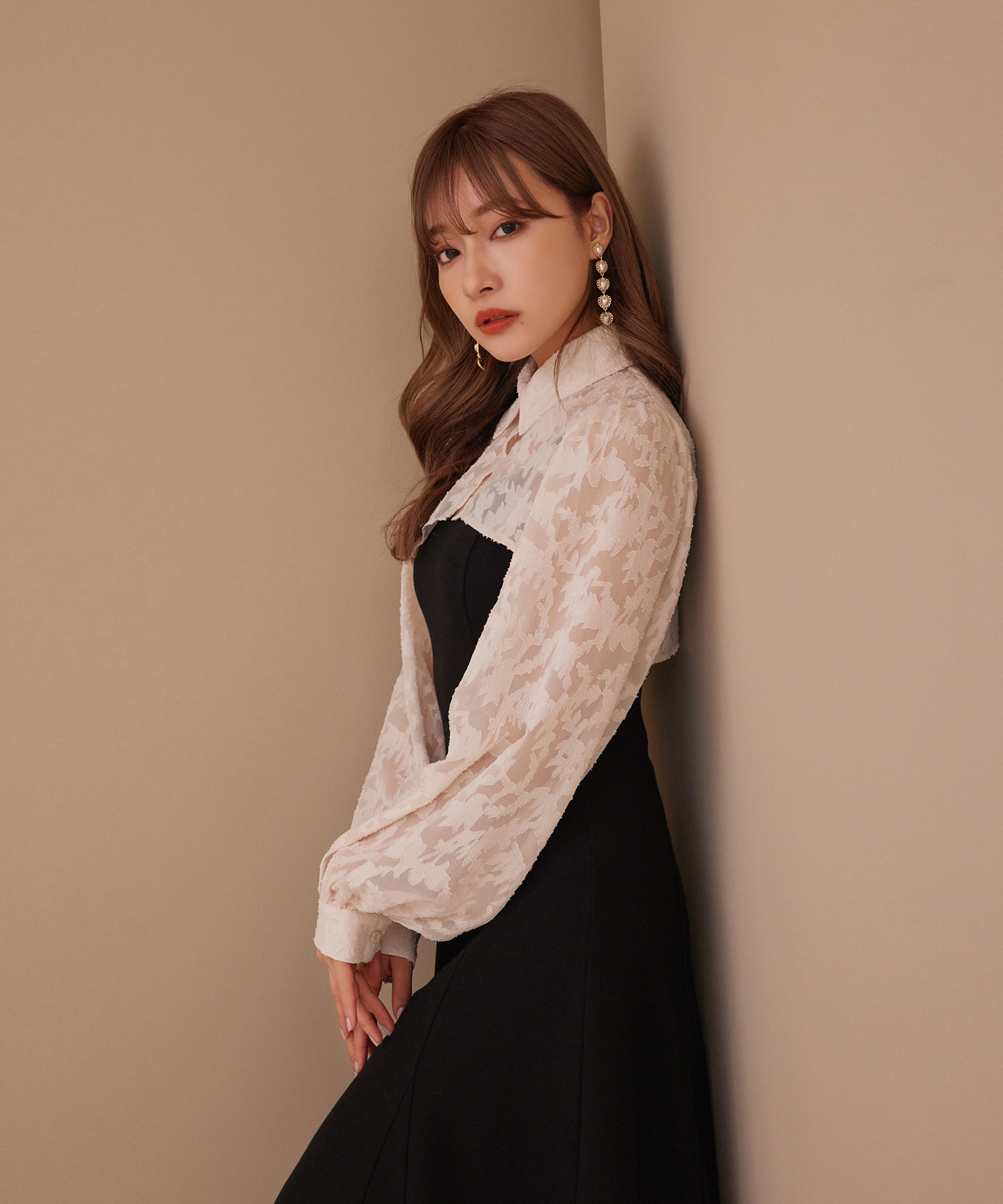 シャツキャミワンピセット