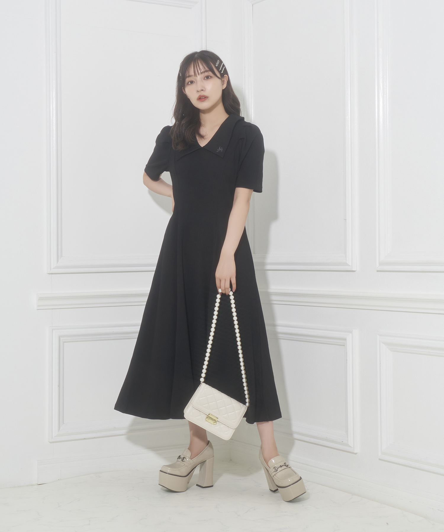 フレアリブワンピ