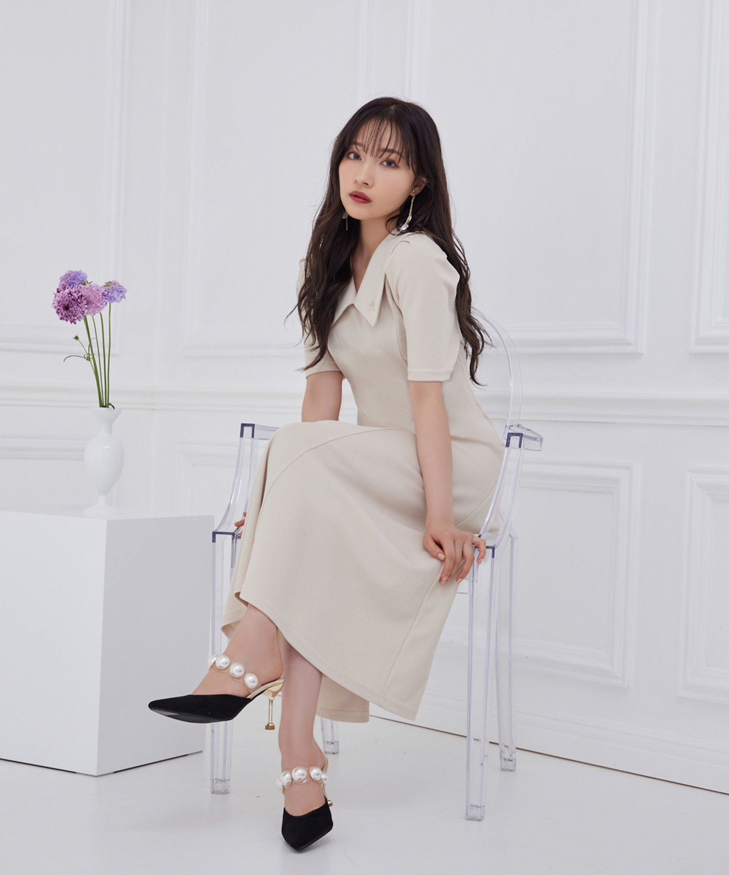 フレアリブワンピ