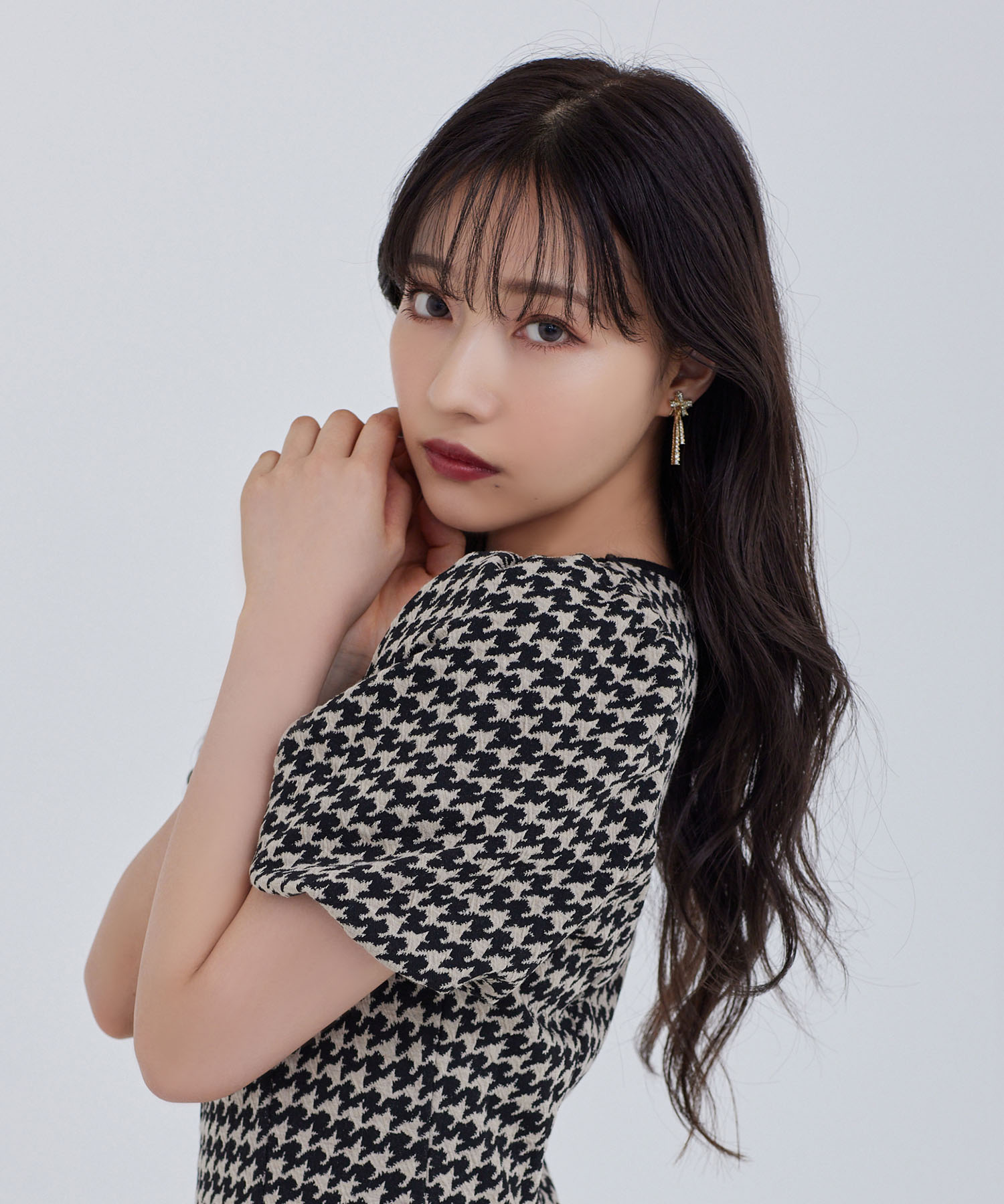 SELECTリボンビジューイヤリング