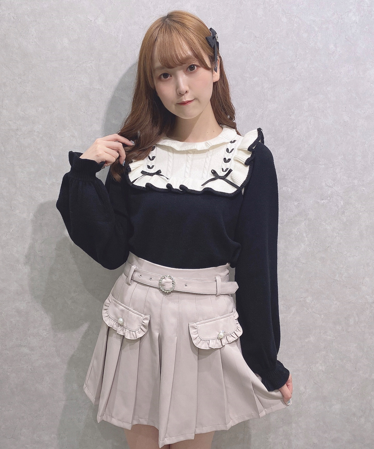 完売色♥️未開封✨ 【USAGI ONLINE限定】フリルニットトップス USAGI ONLINE限定】フリルニットトップス（ニット）｜SNIDEL