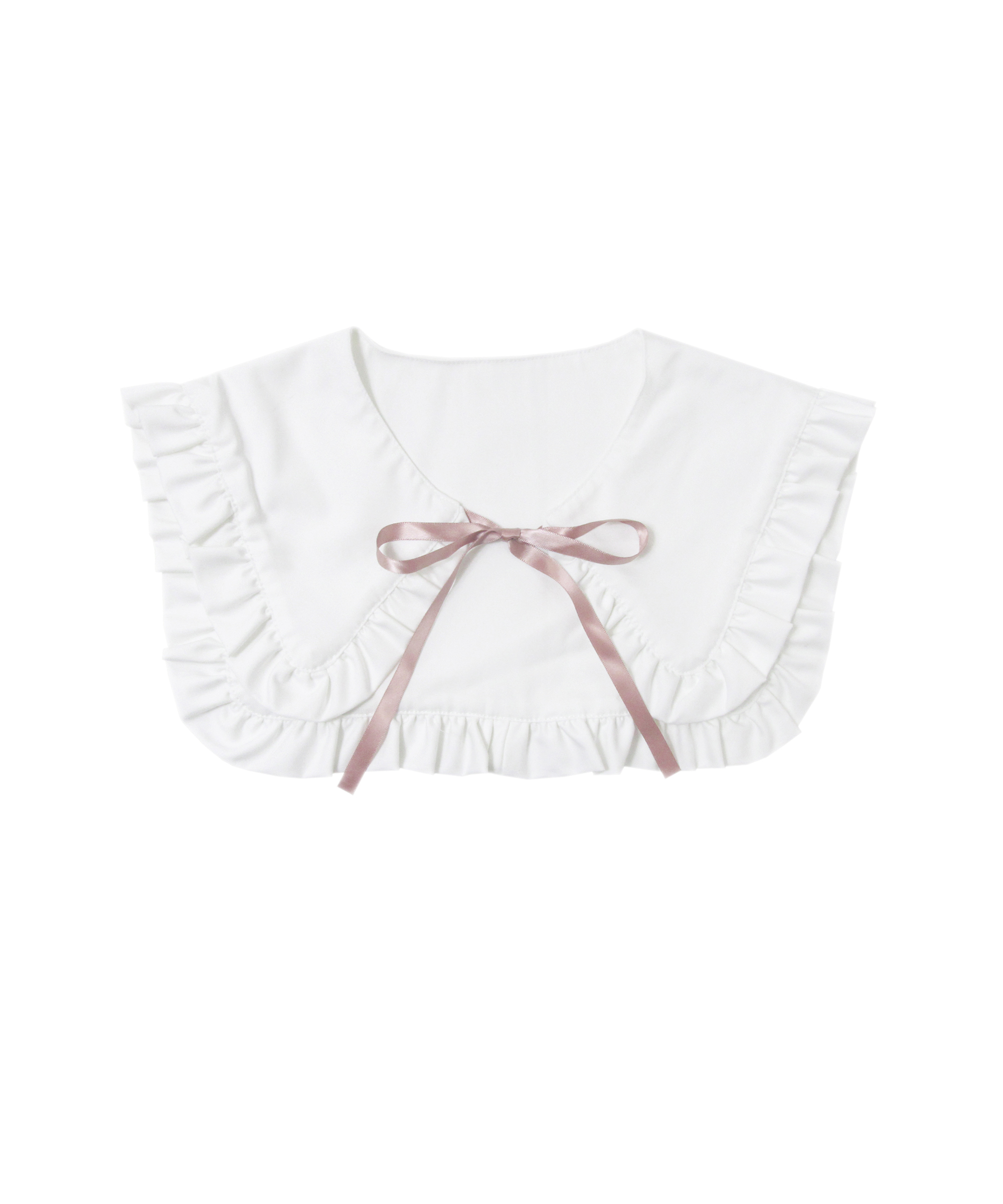 付け衿ハートケーブルニット