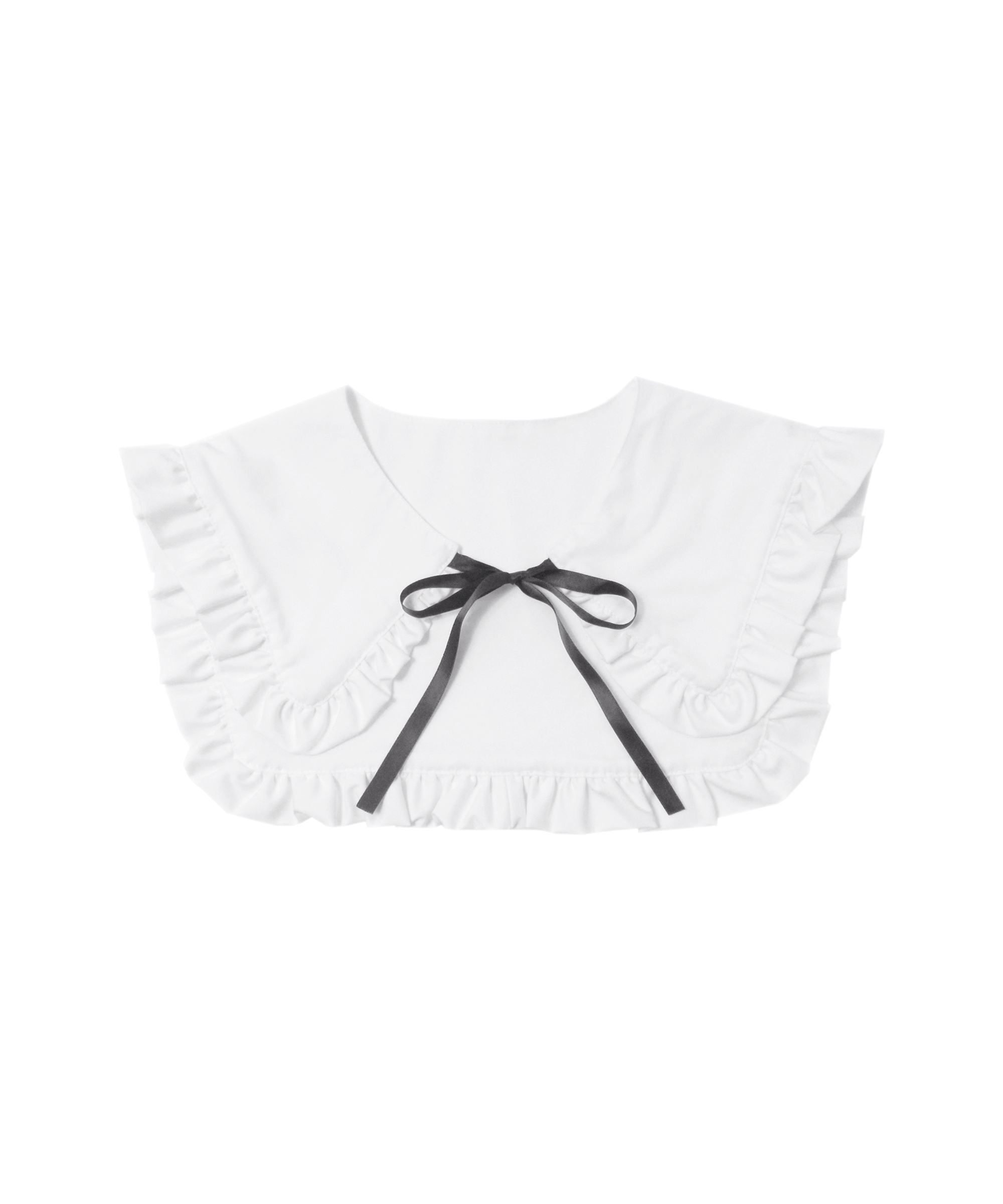 付け衿ハートケーブルニット