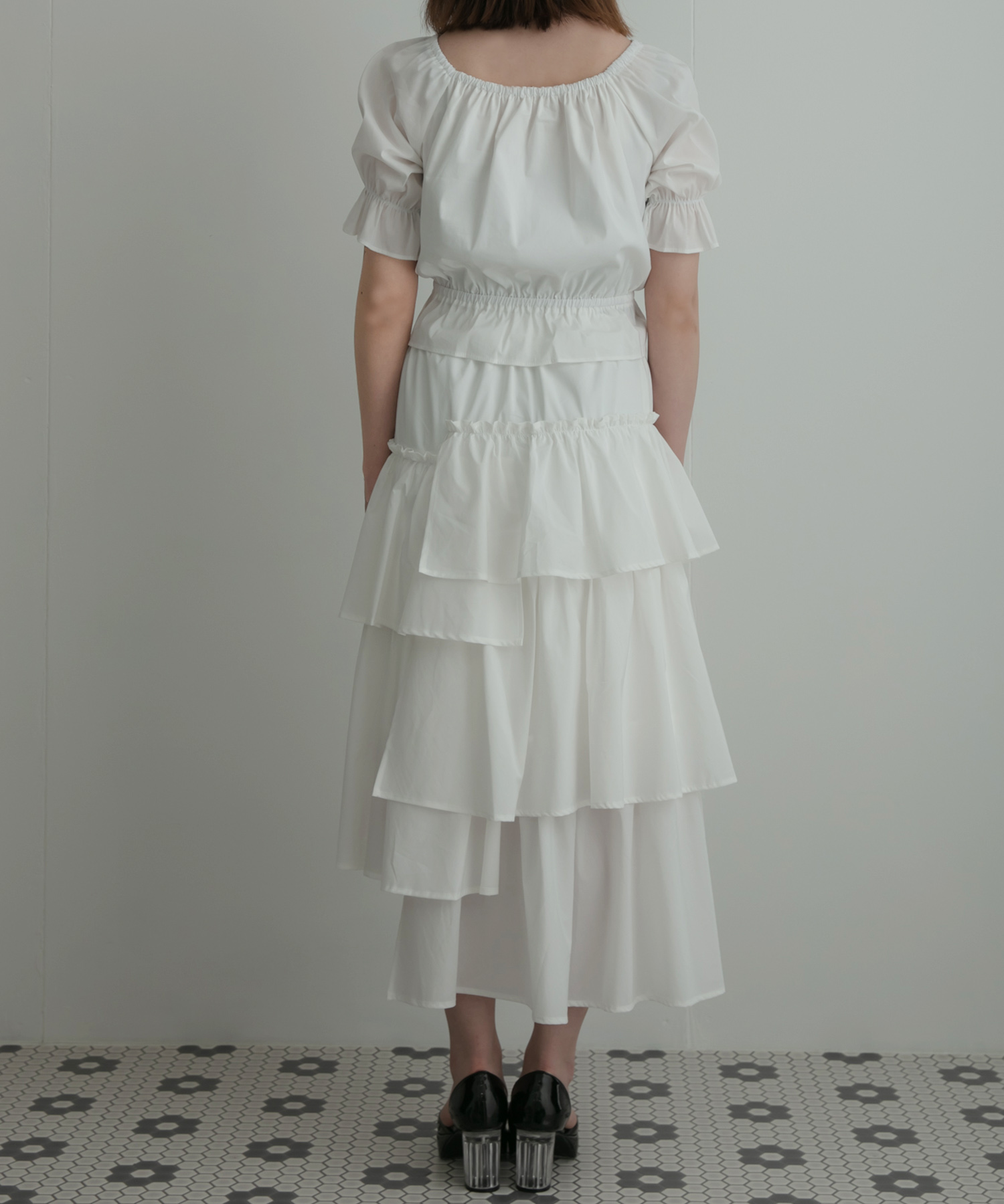 ギャザーリボントップスSET