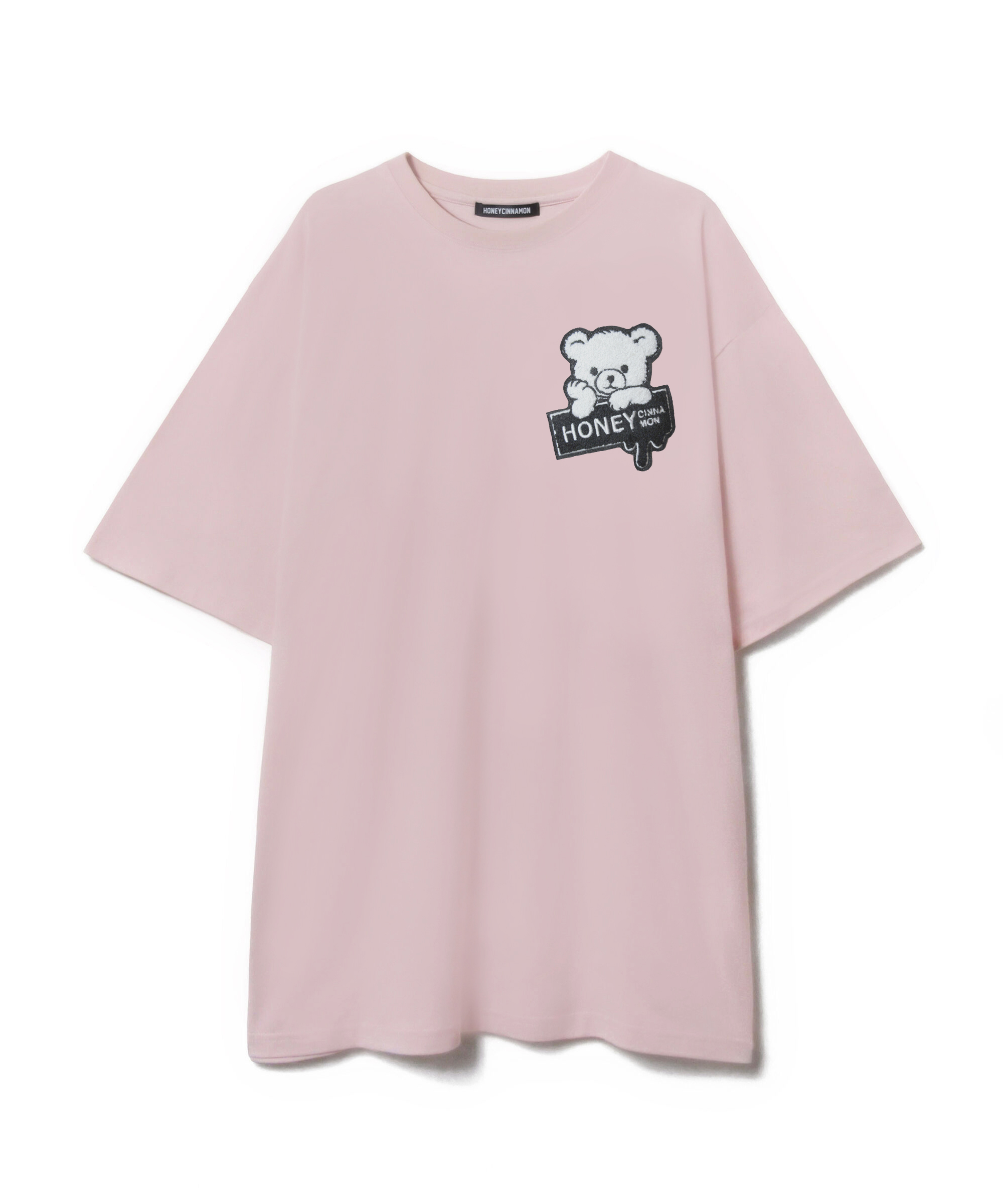 フロントアップリケシナモンTシャツ