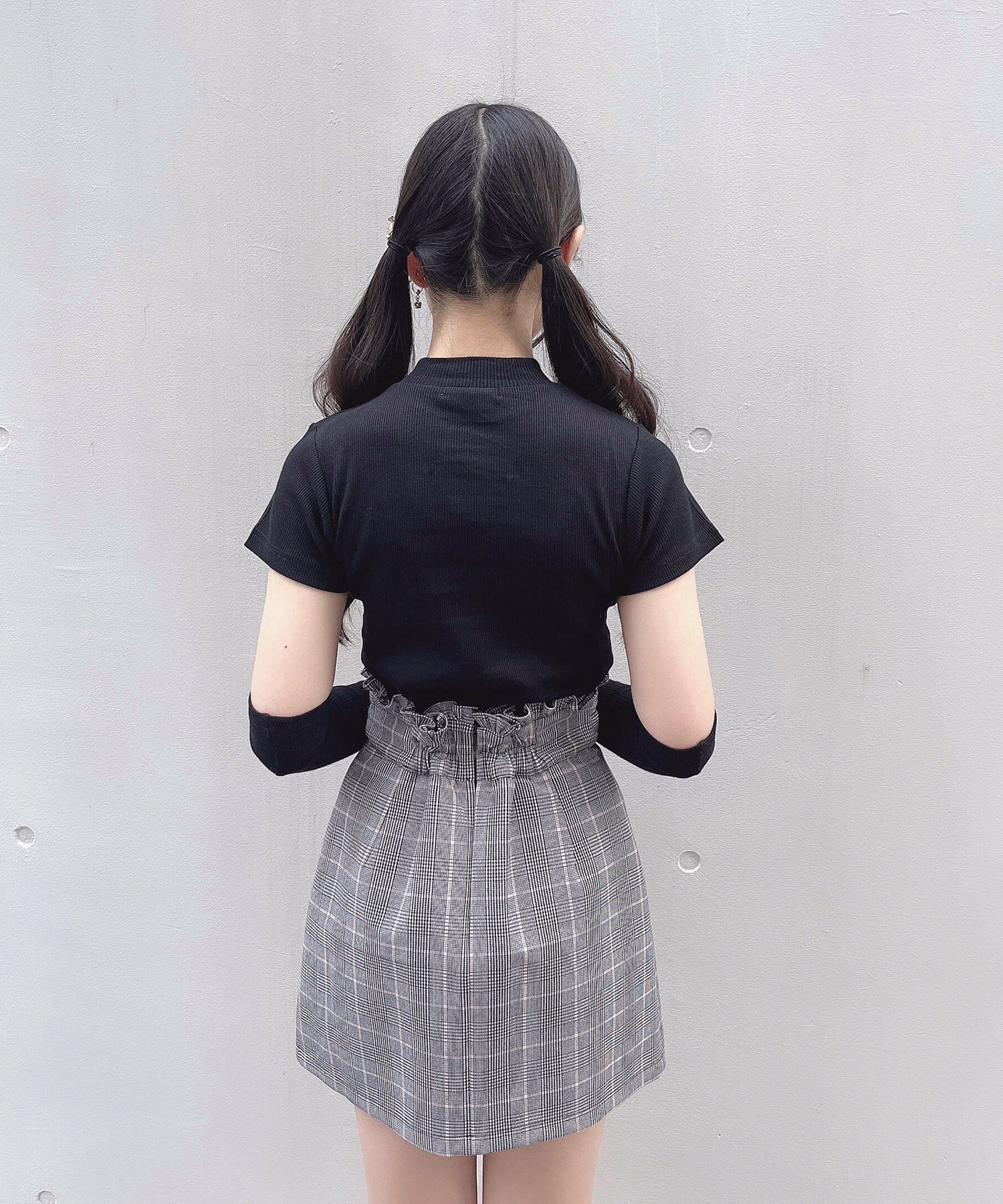 サイドベルト台形スカート