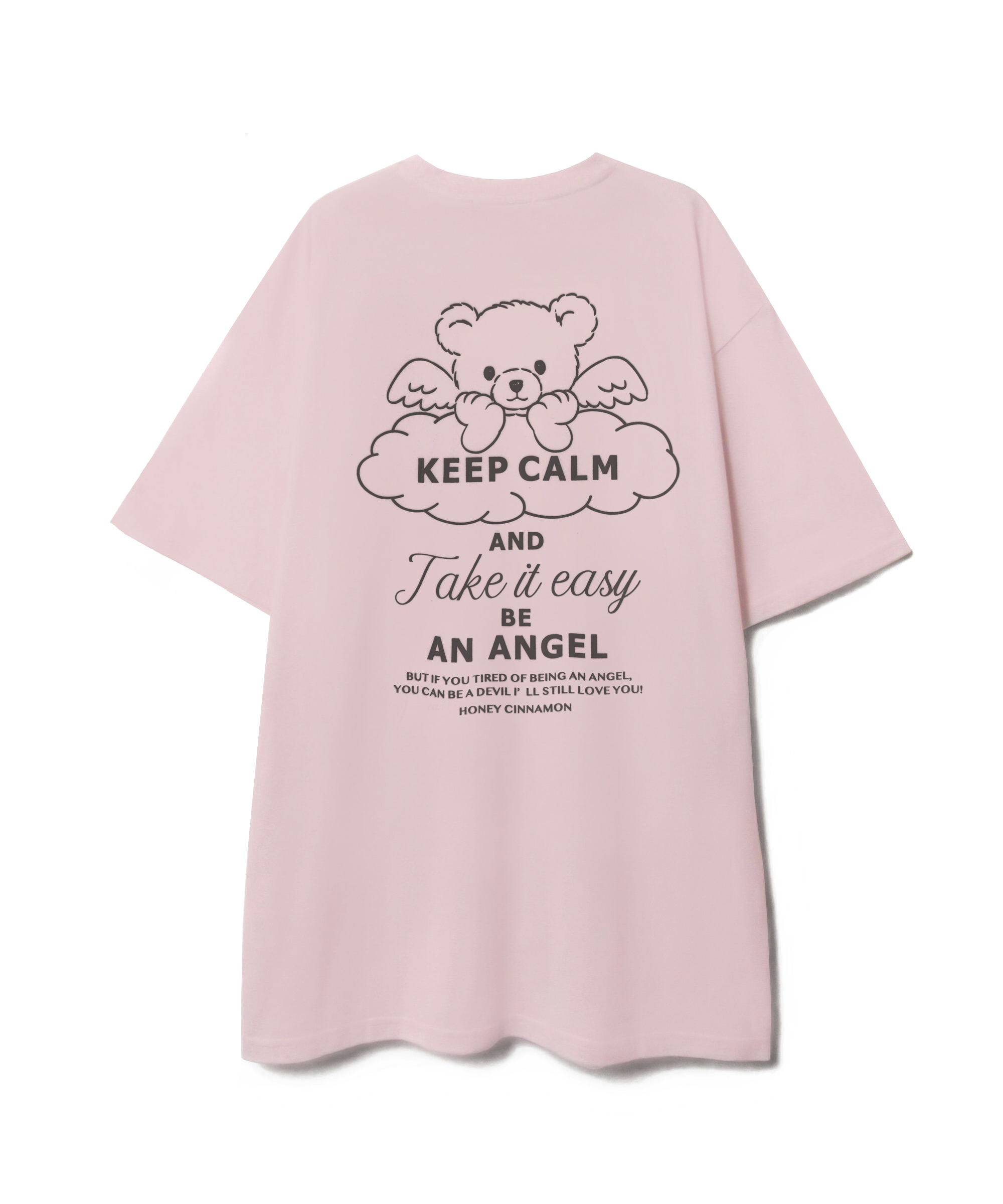 フロントアップリケシナモンTシャツ