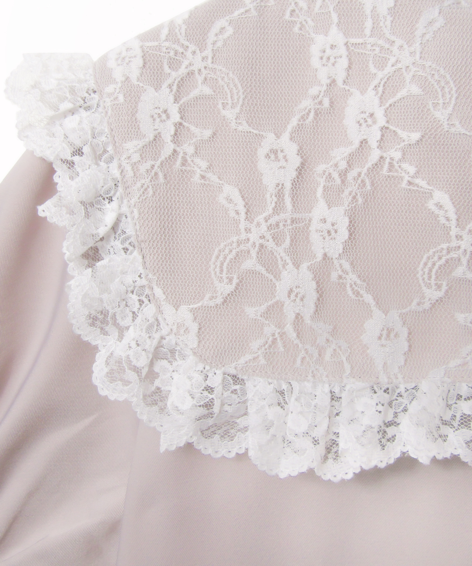 レースカラーフリルトップス