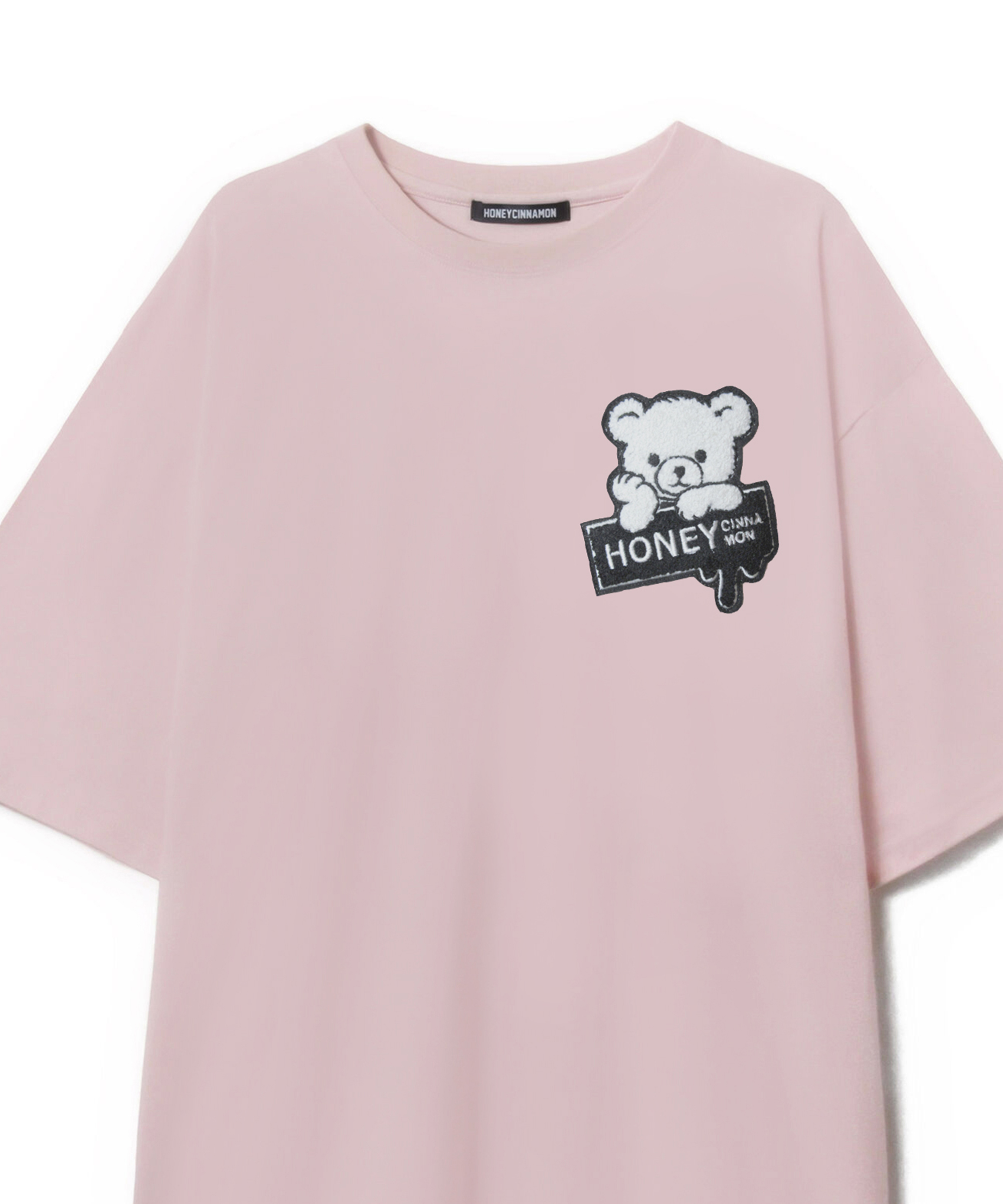 フロントアップリケシナモンTシャツ
