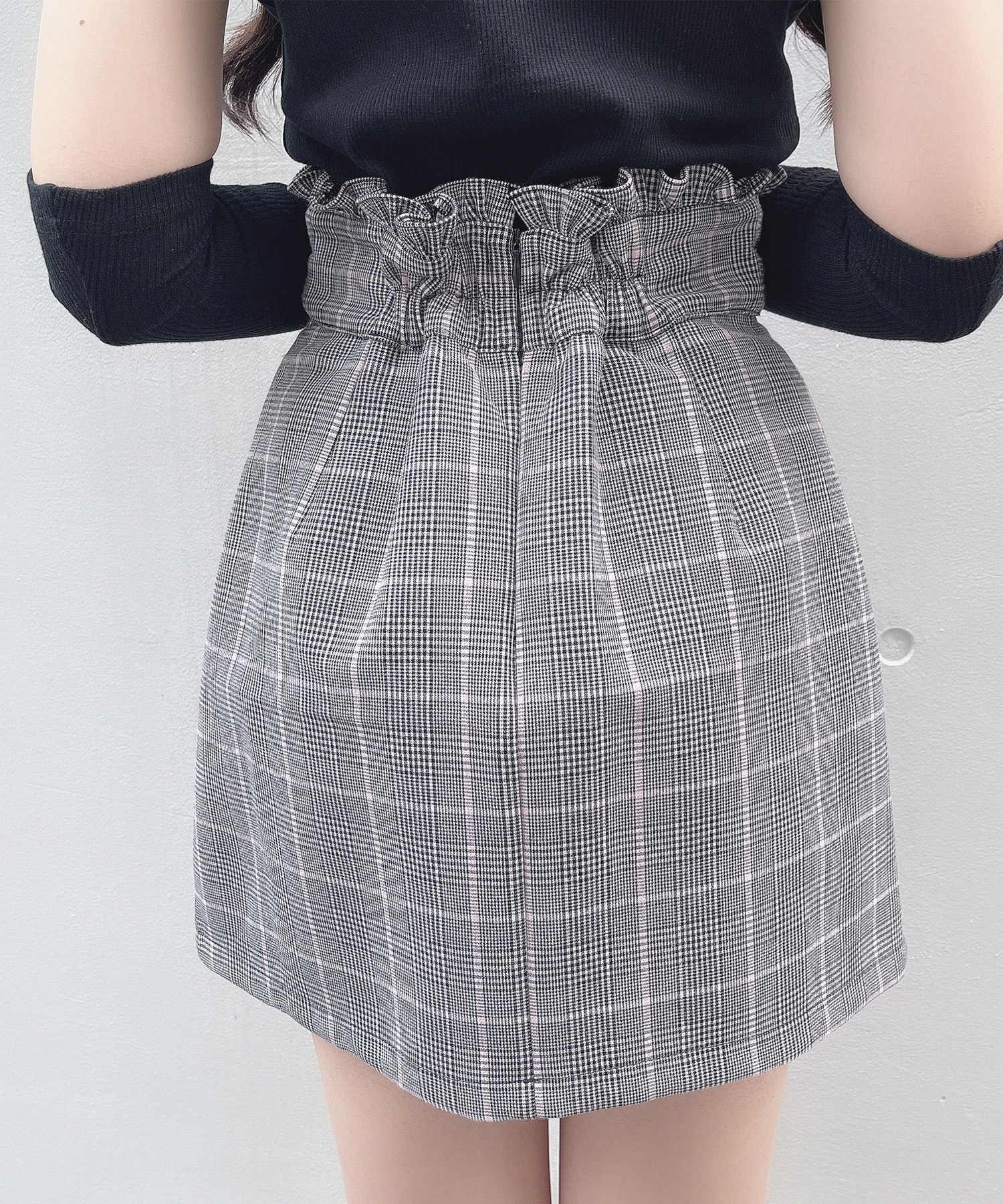 サイドベルト台形スカート