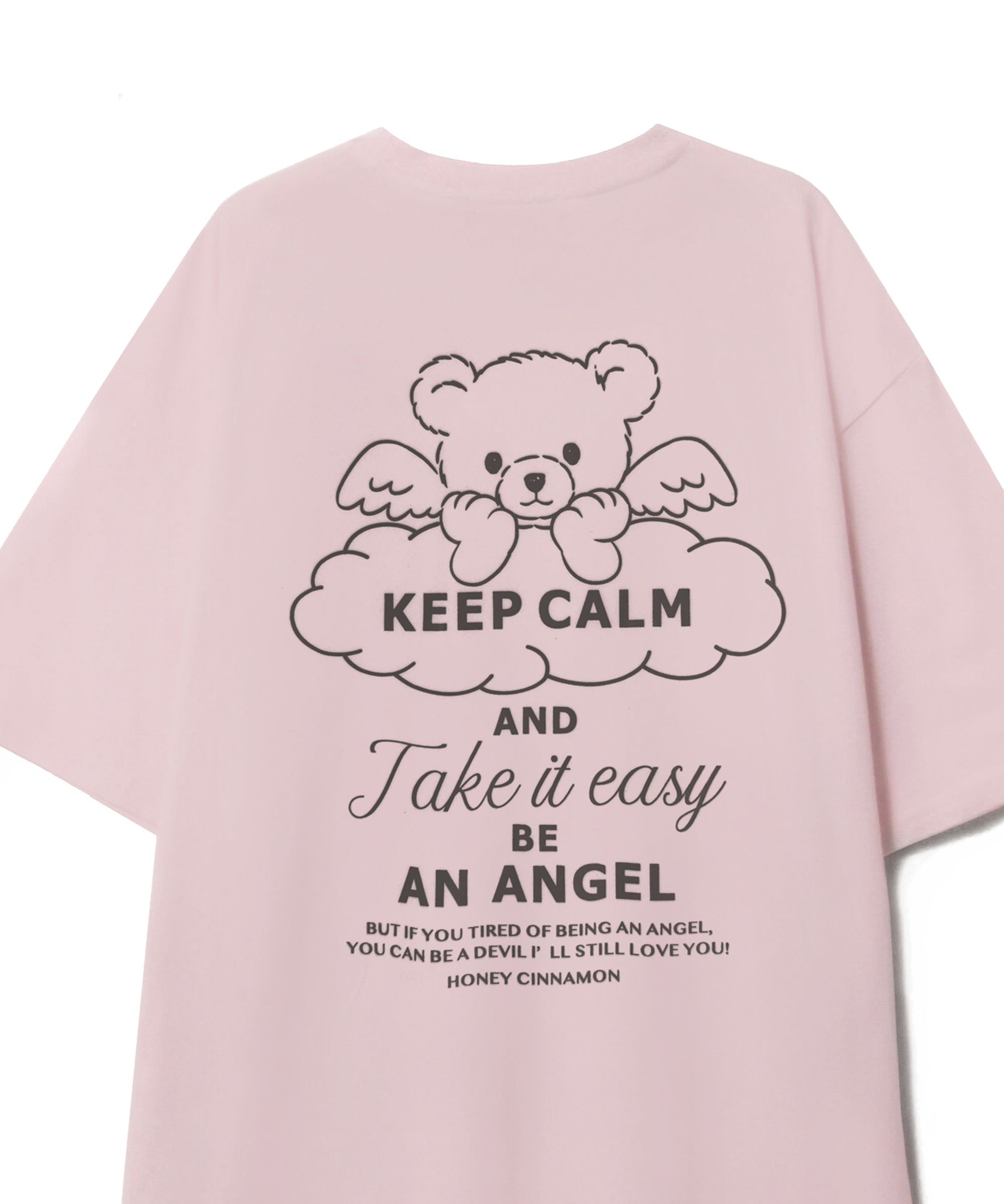 フロントアップリケシナモンTシャツ