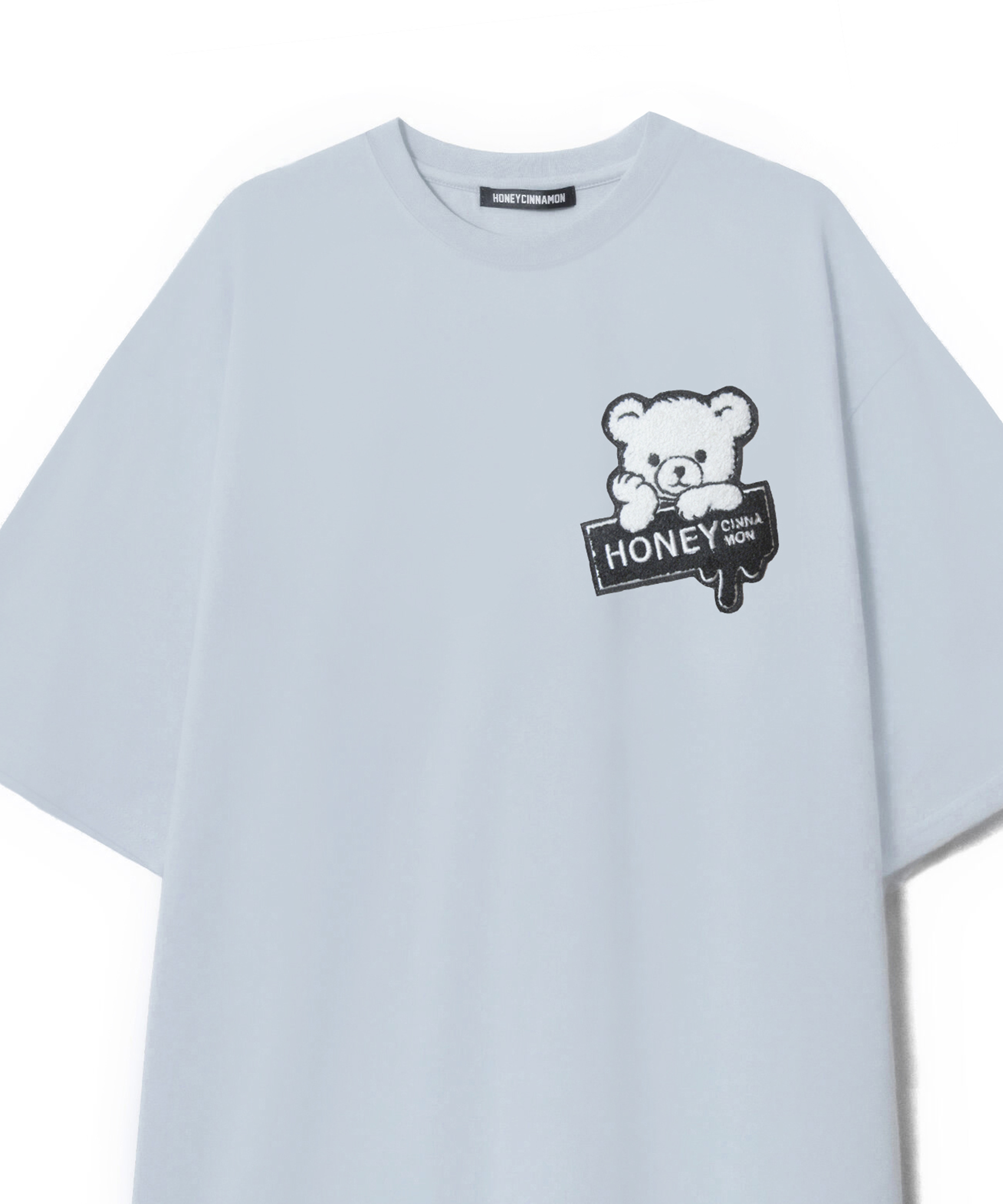 フロントアップリケシナモンTシャツ