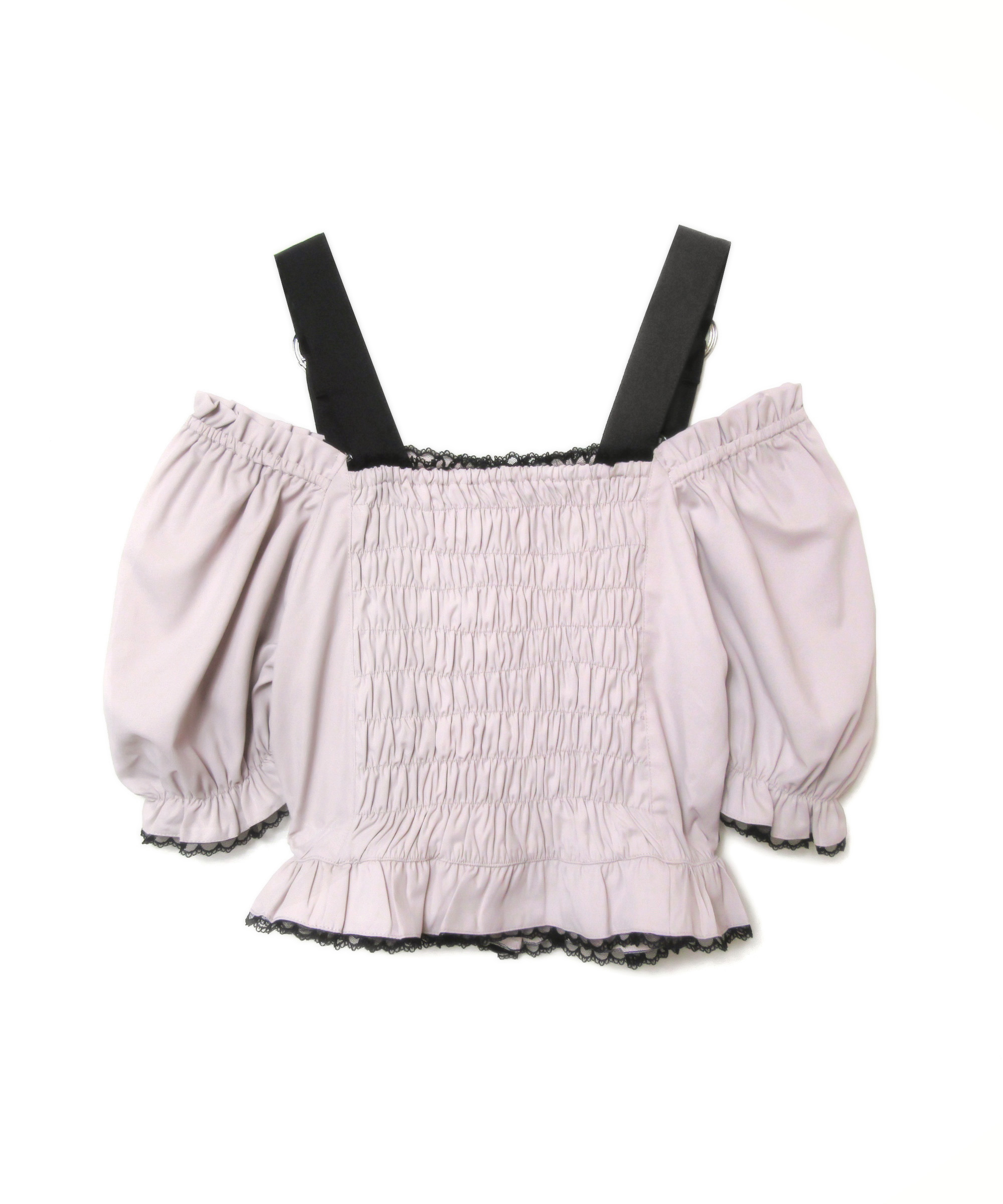 肩ベルトブラウス