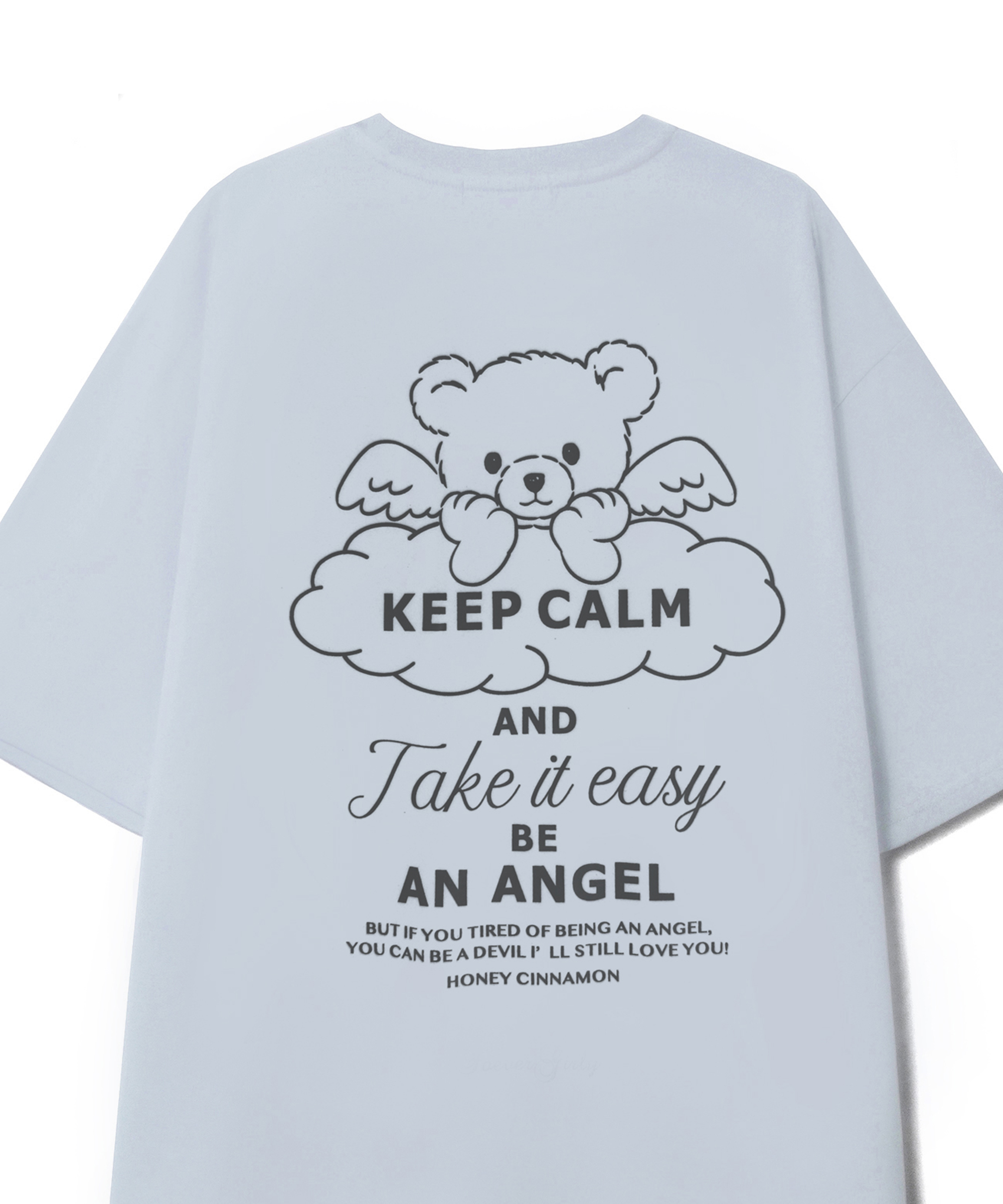 フロントアップリケシナモンTシャツ