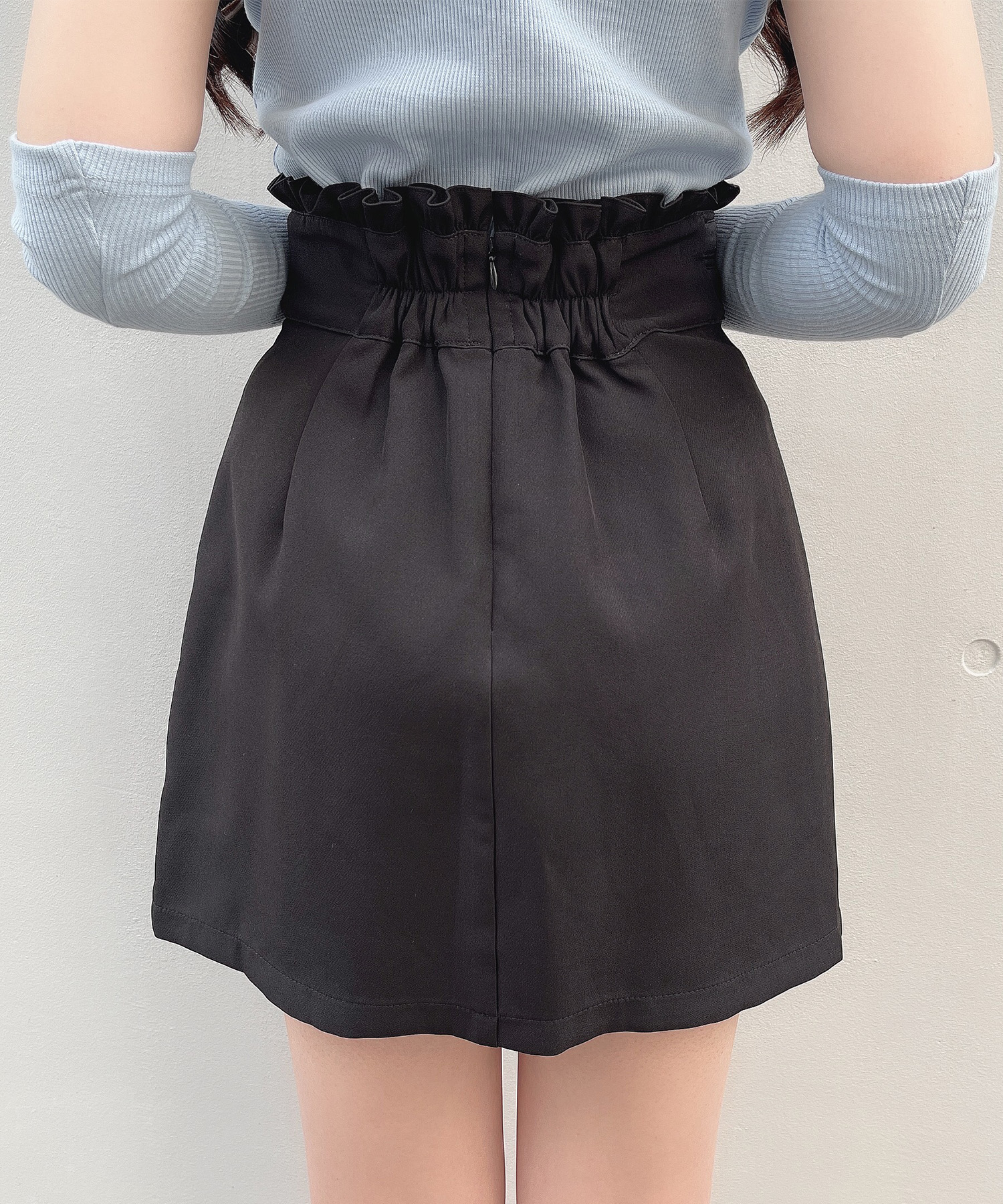 サイドベルト台形スカート