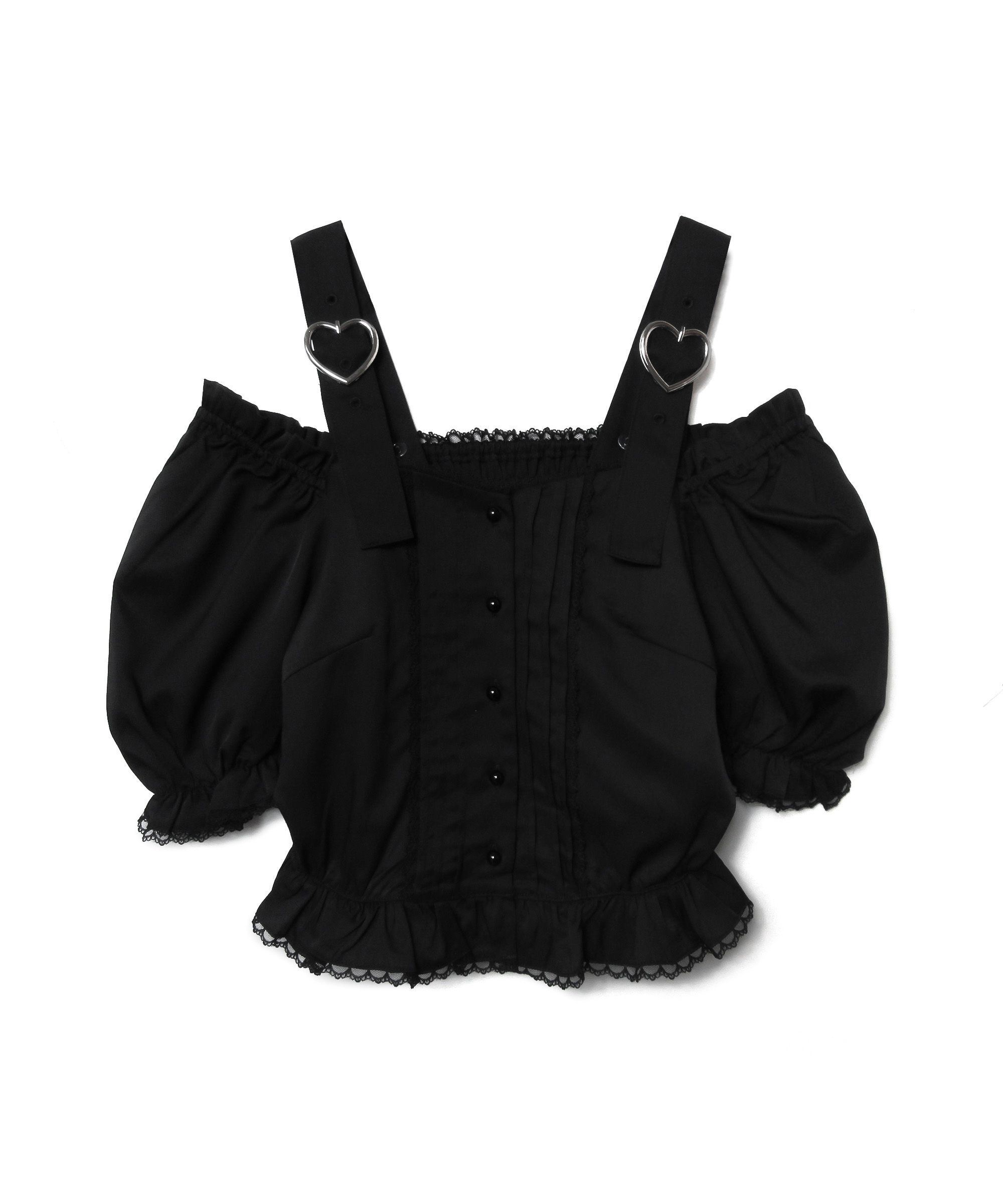 肩ベルトブラウス