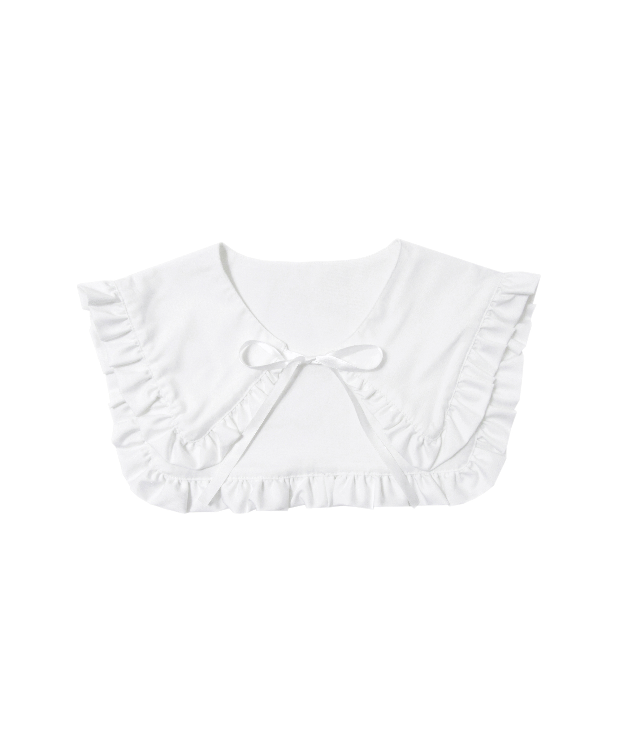 付け衿ハートケーブルニット