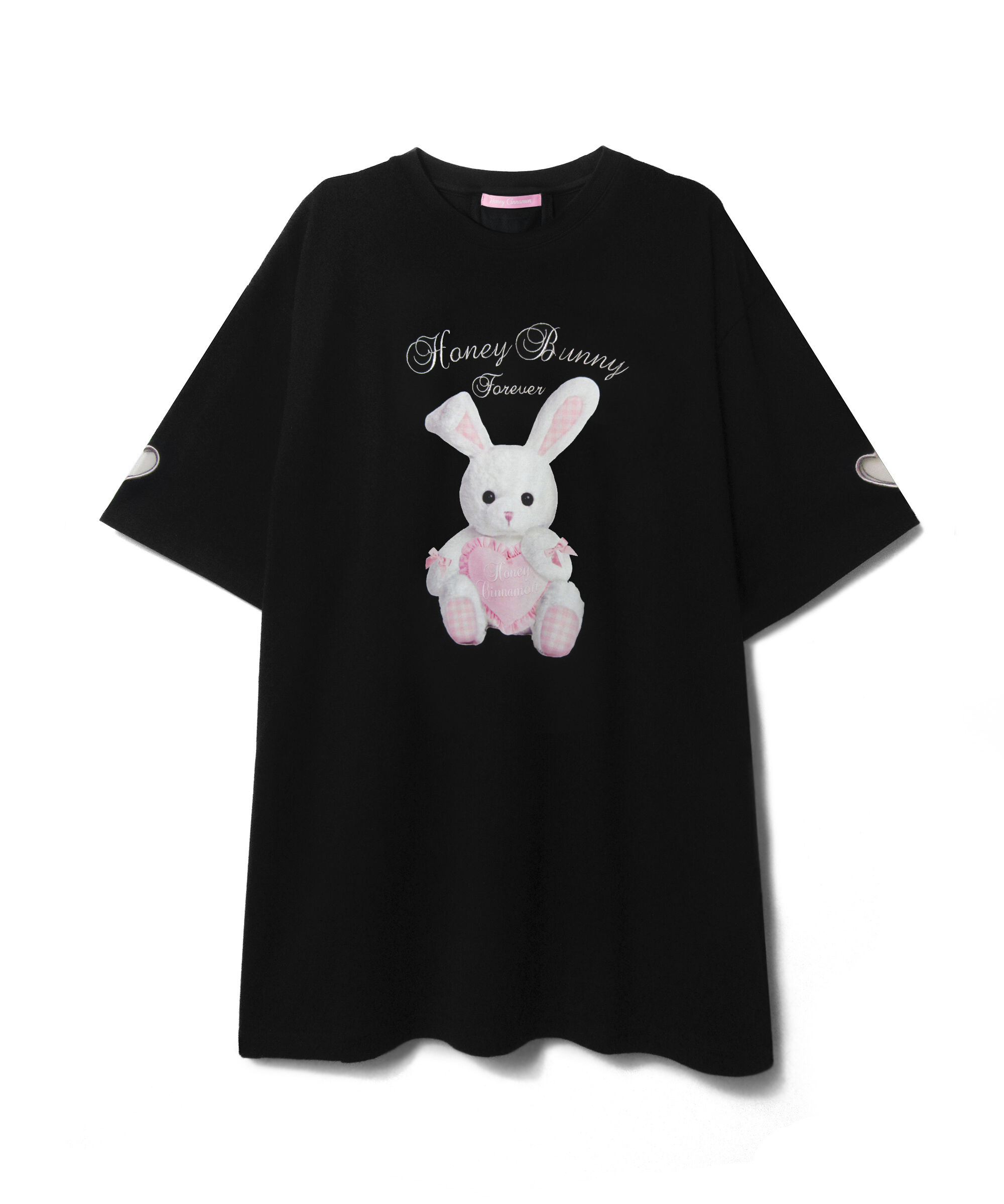 バックレースアップハニーTシャツ