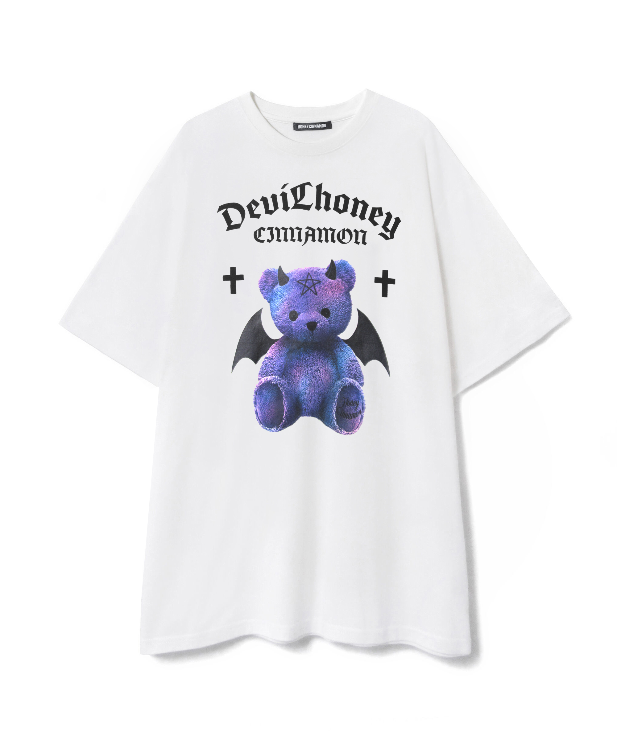 HONEY CINNAMON デビルシナモン Tシャツ ブラック 悪魔 -