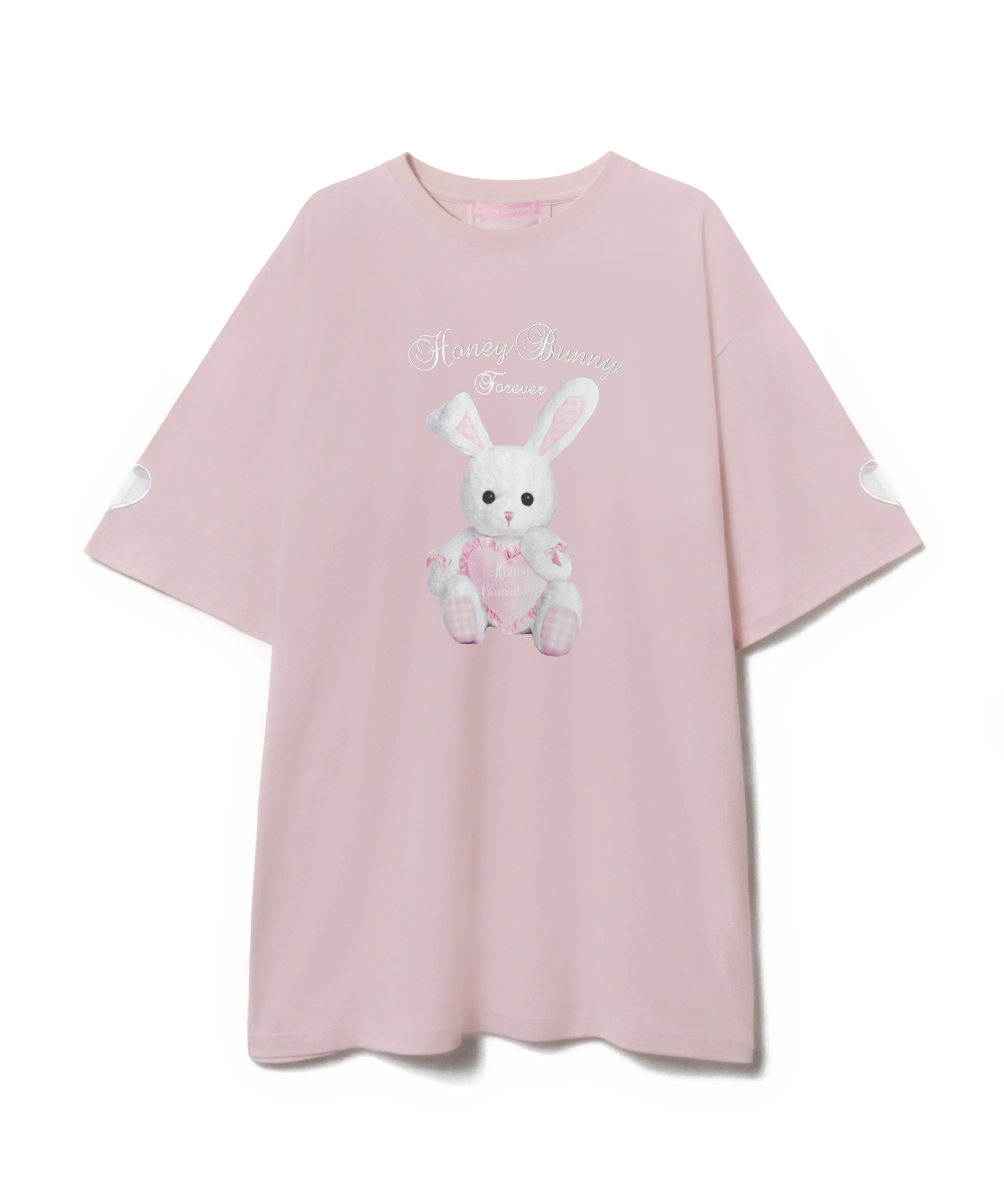 バックレースアップハニーTシャツ