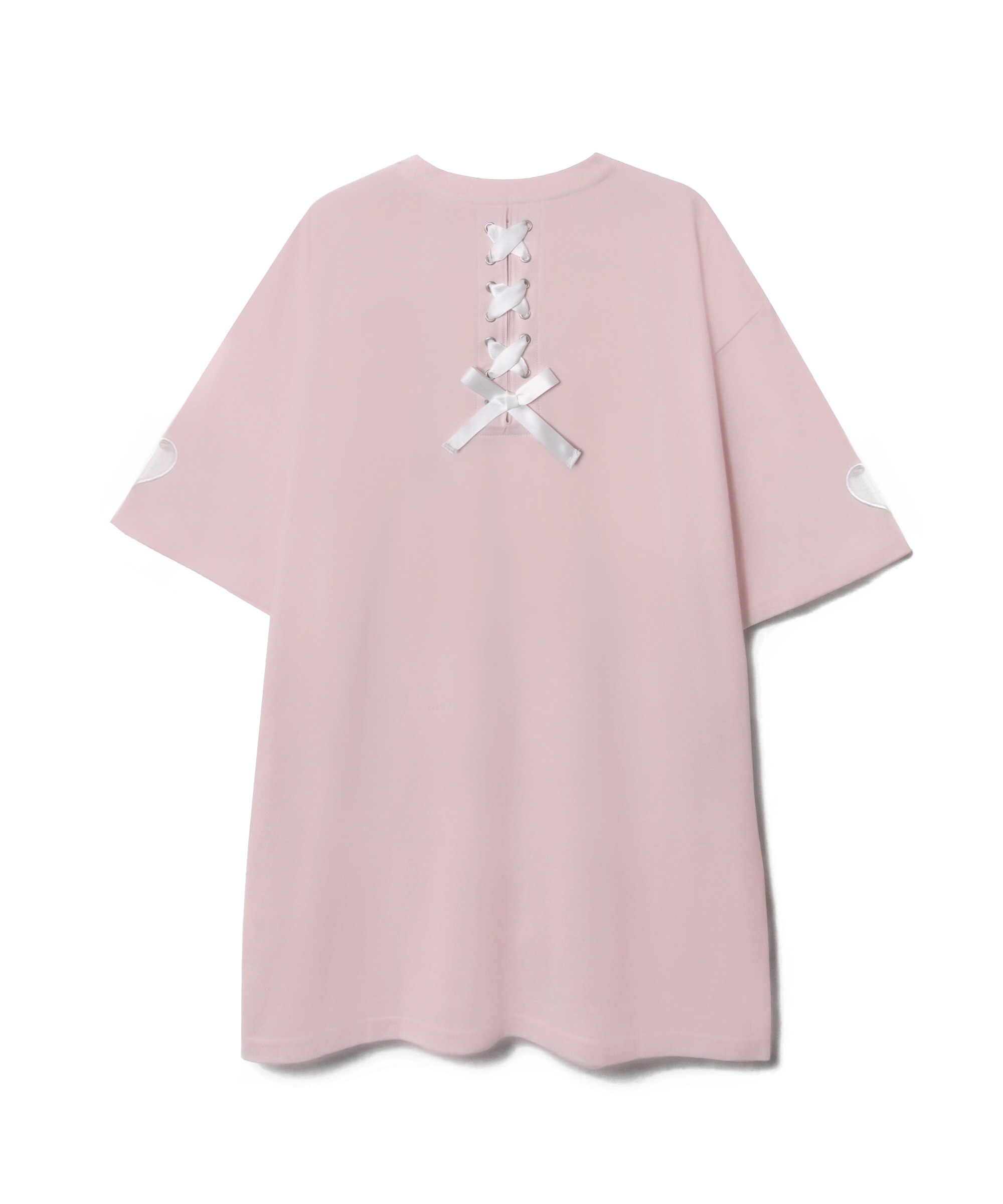 バックレースアップハニーTシャツ