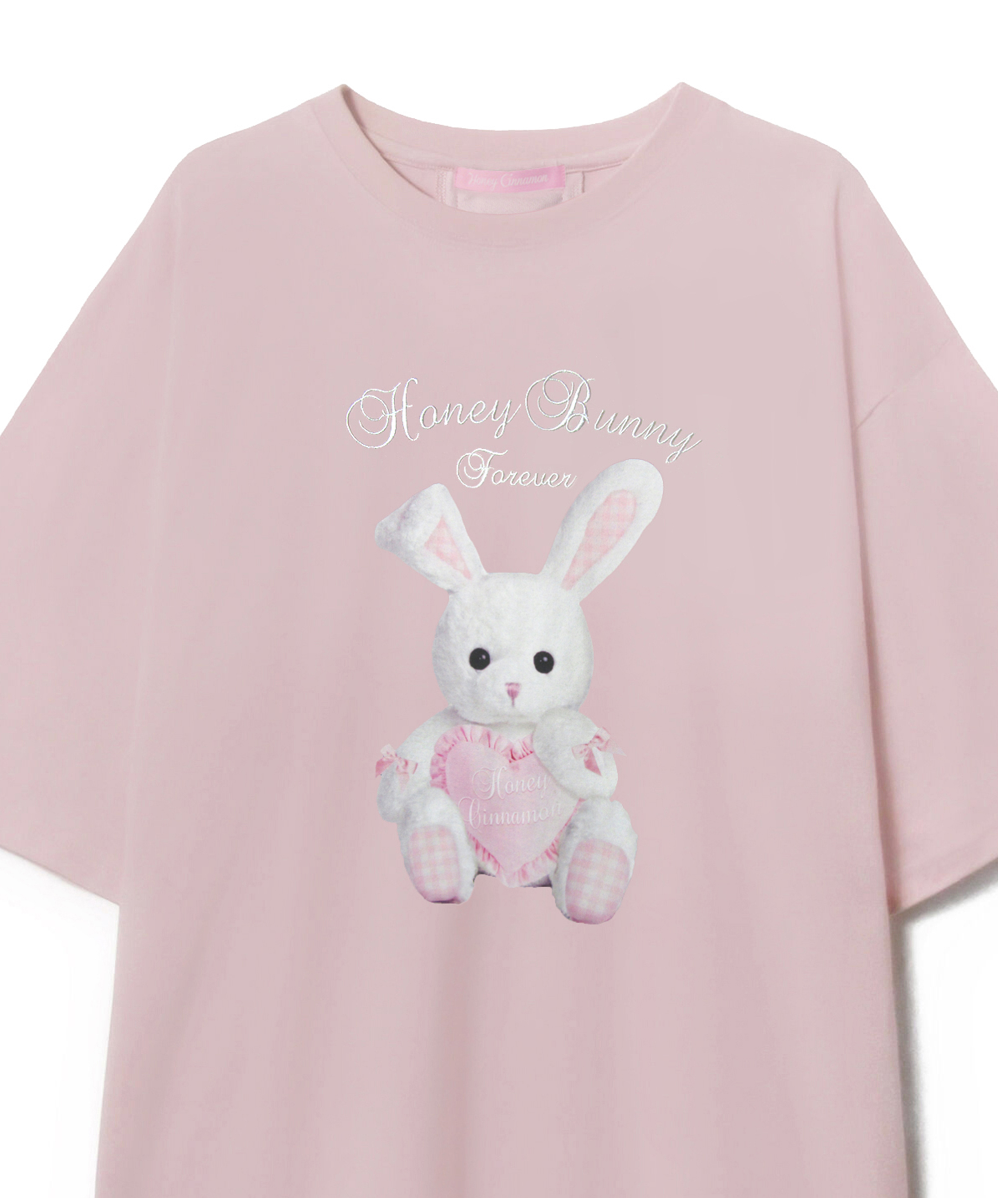 バックレースアップハニーTシャツ