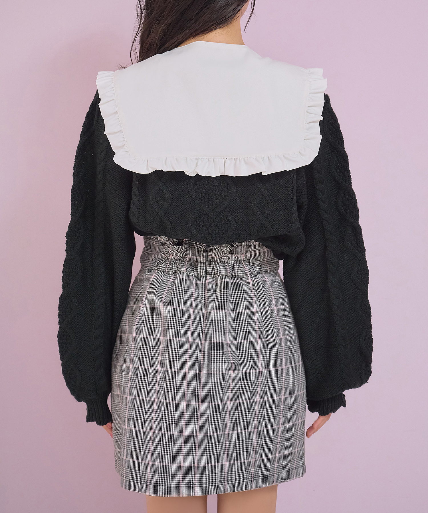 サイドベルト台形スカート