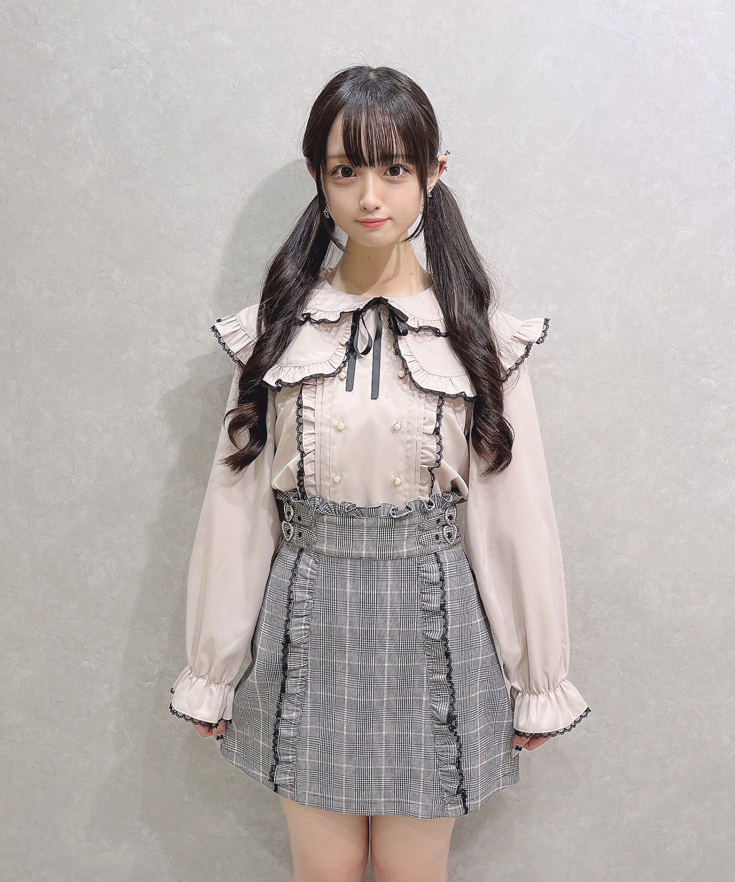 サイドベルト台形スカート