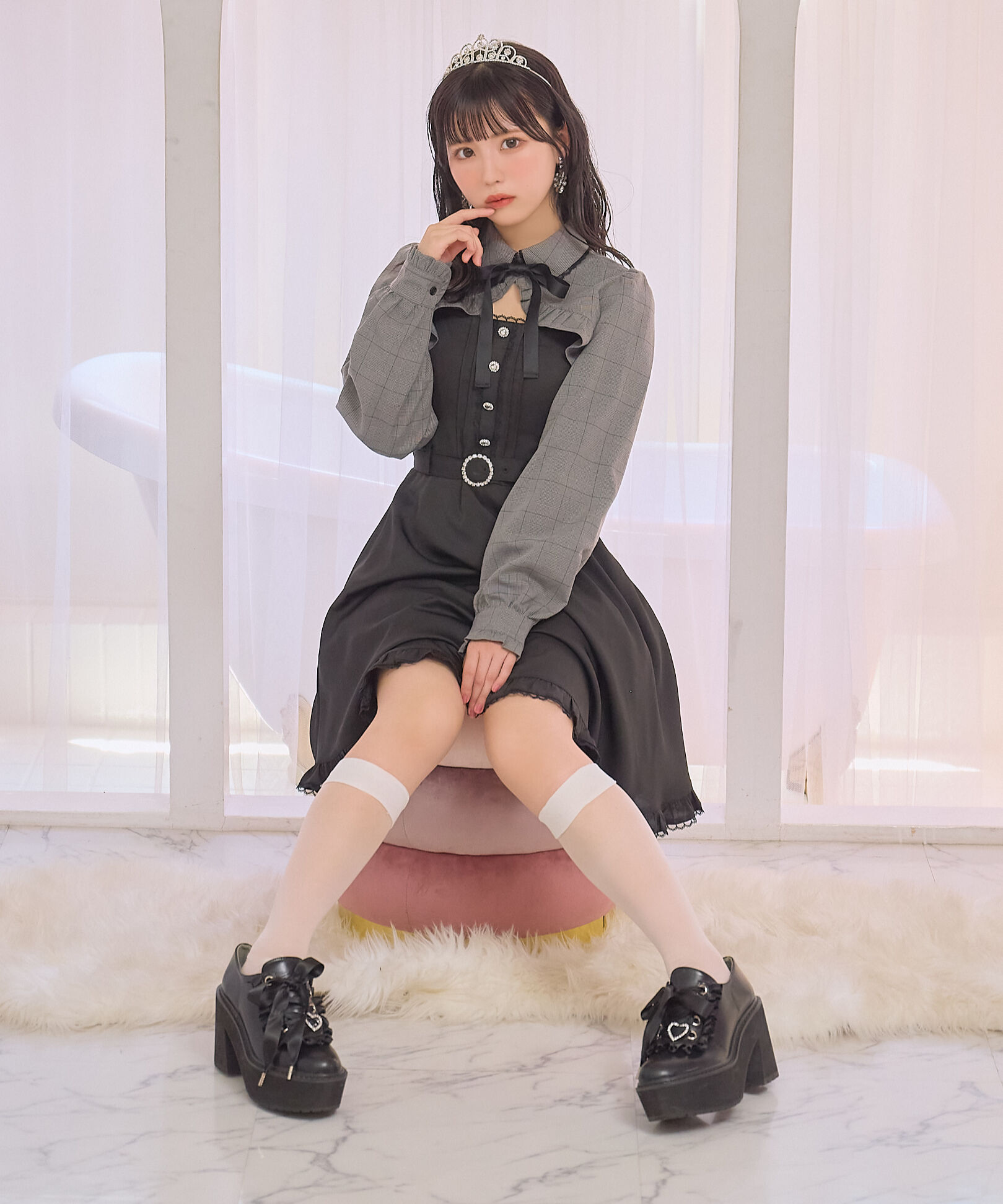 クロップドキャミワンピース