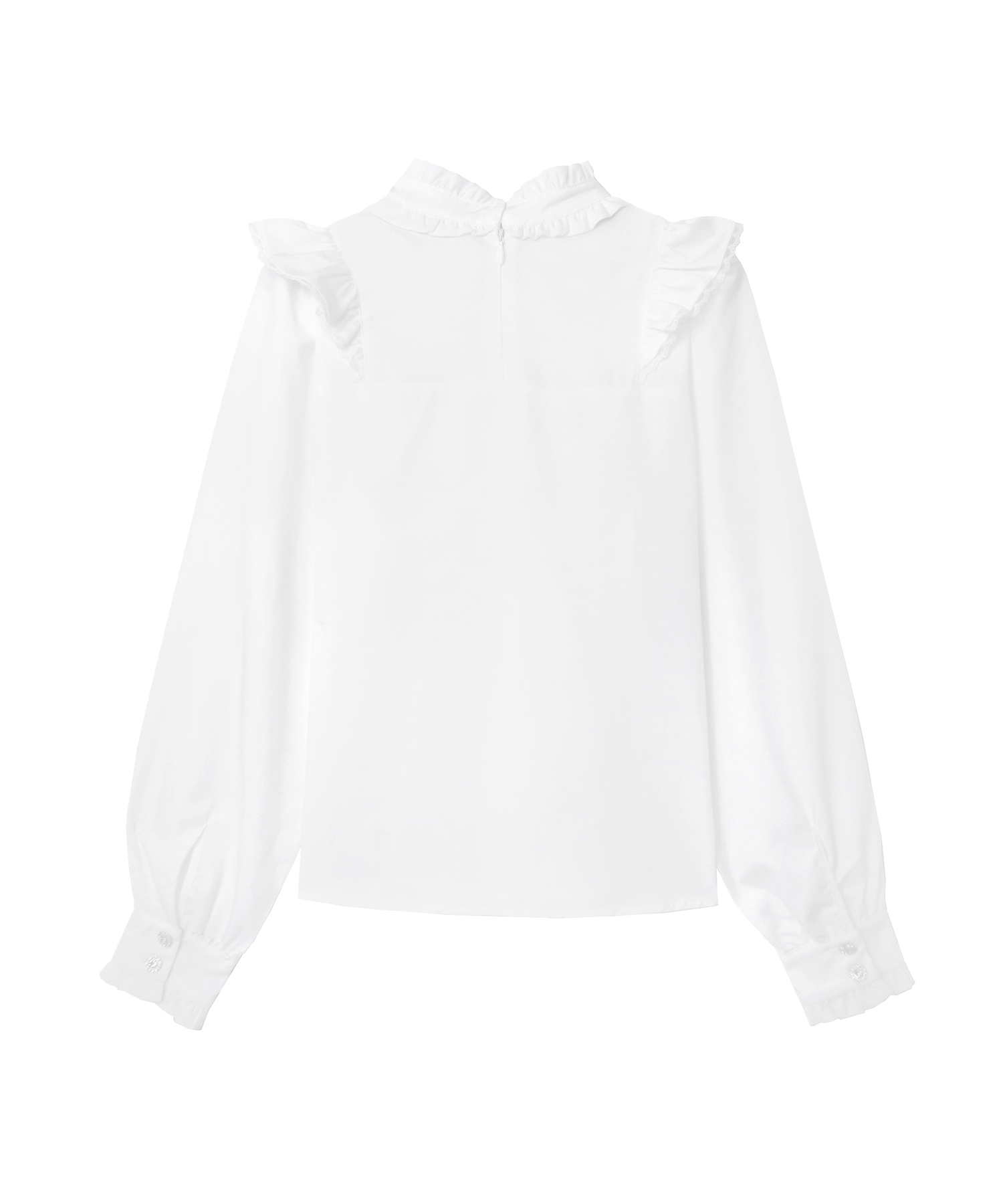 切替フリルトップス