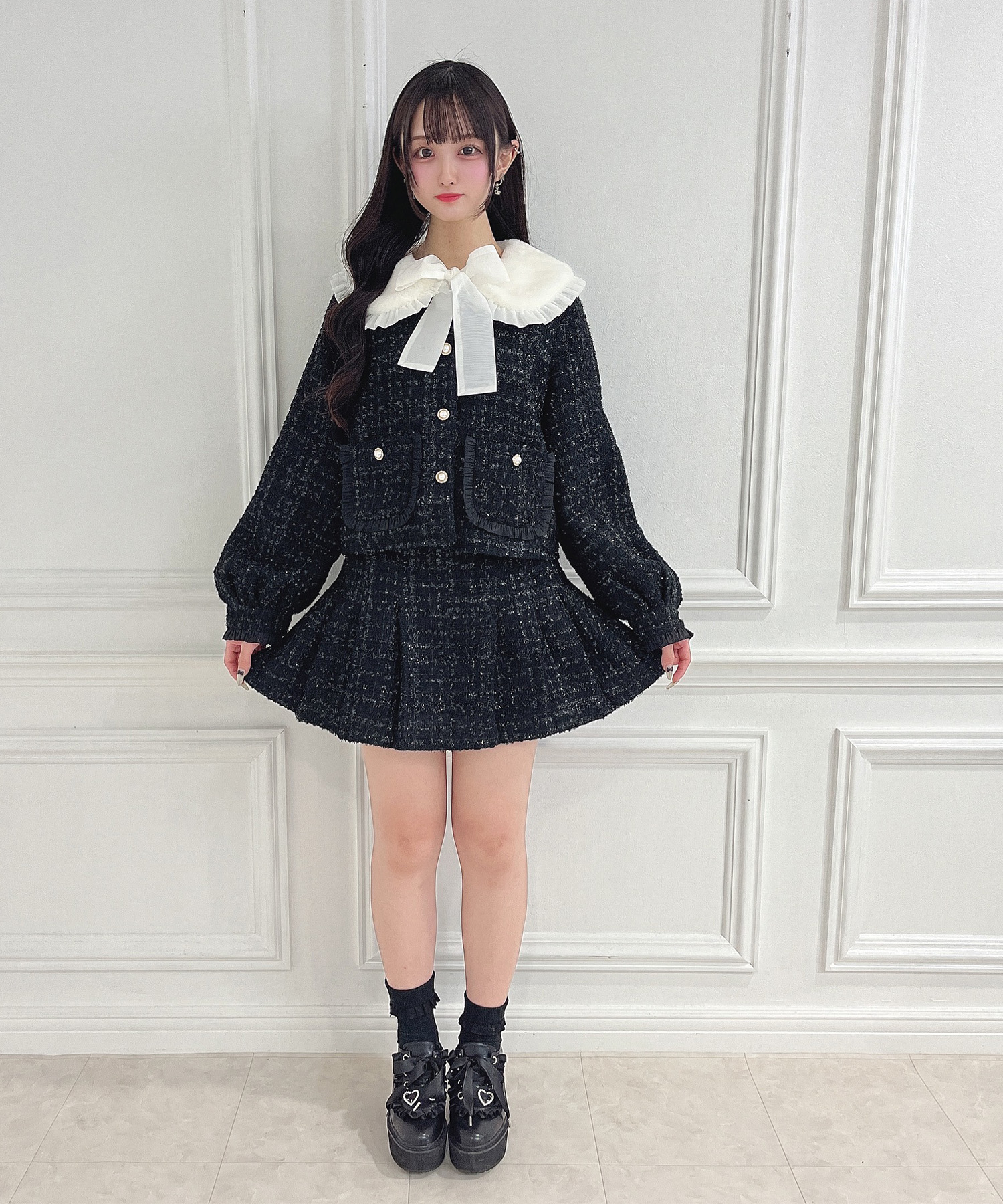 【感謝価格】 ツイードプリーツスカート – APARTMENT BUNNY ワンピース
