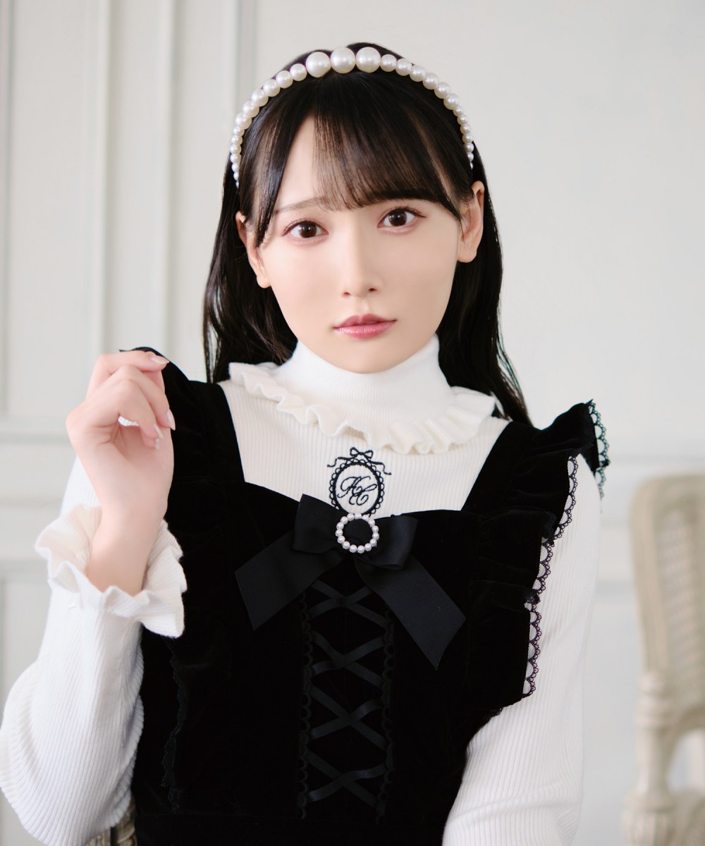 レースアップベロアジャンスカ