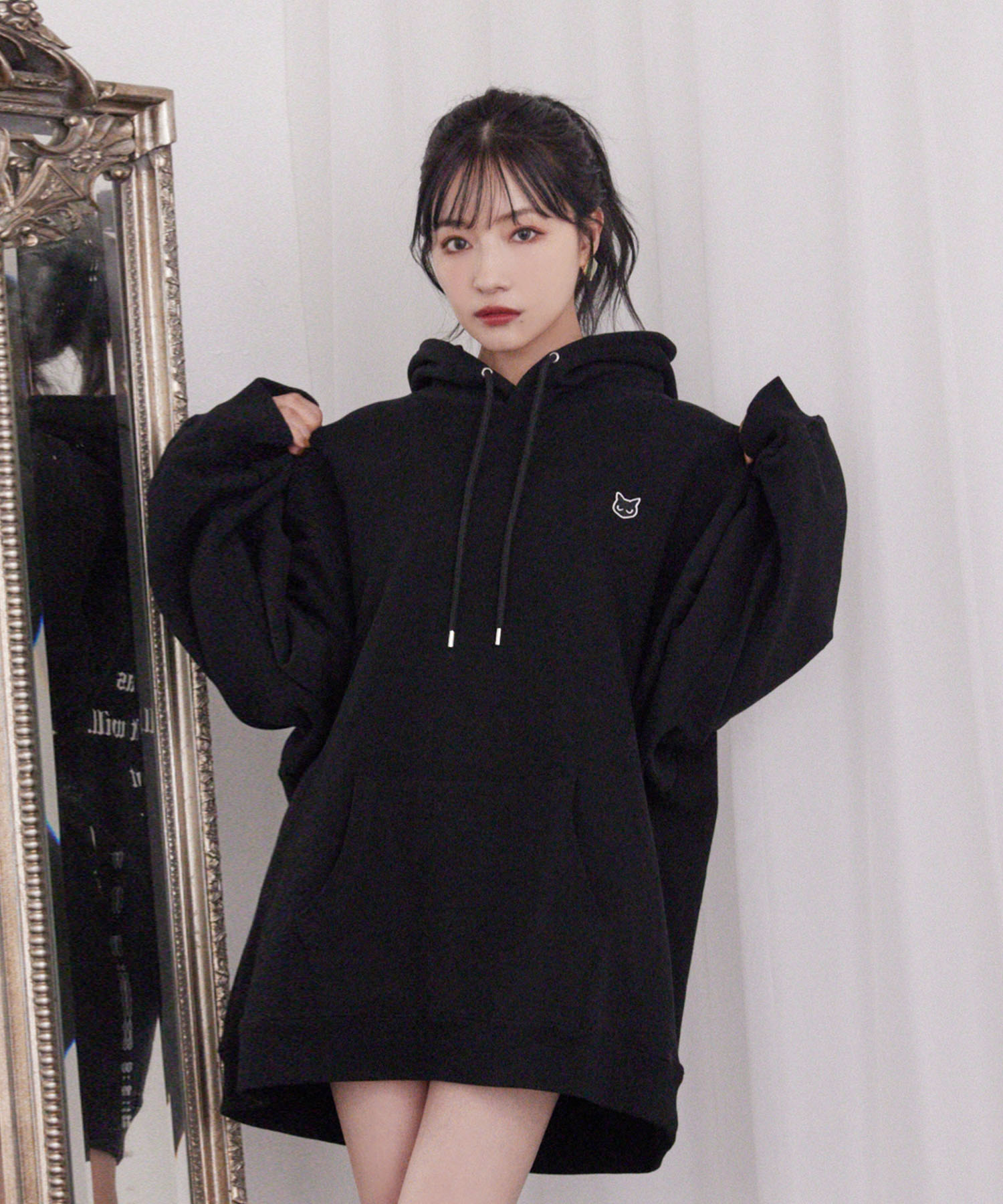 UNISEXキャットプルパーカー