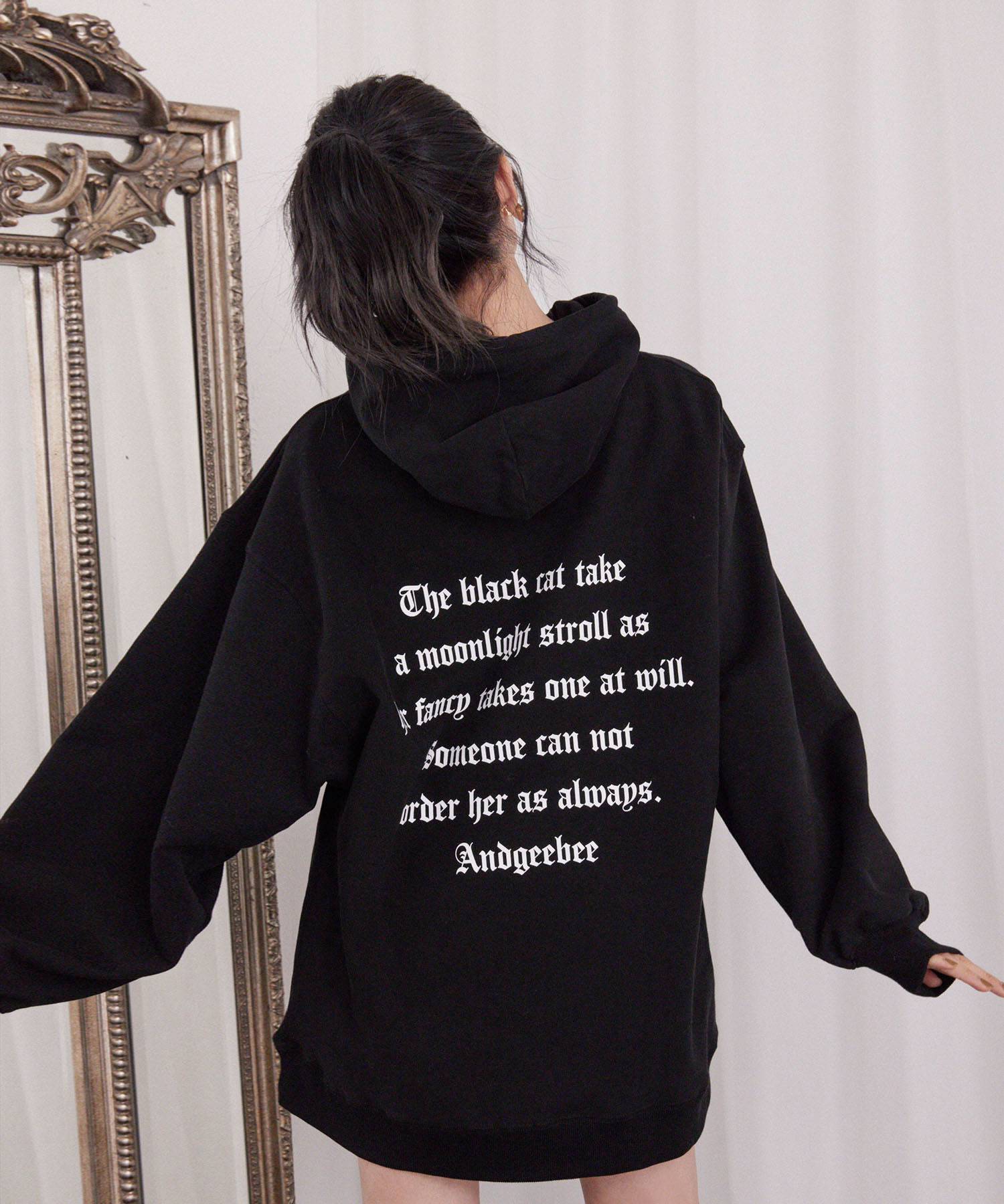 UNISEXキャットプルパーカー