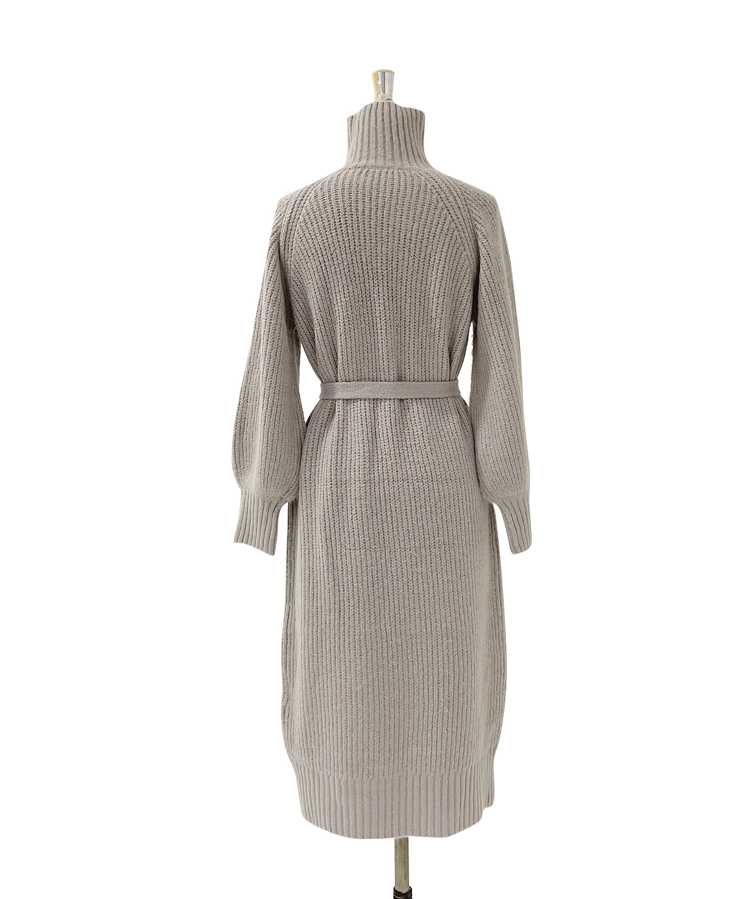 パールタートルニットワンピ