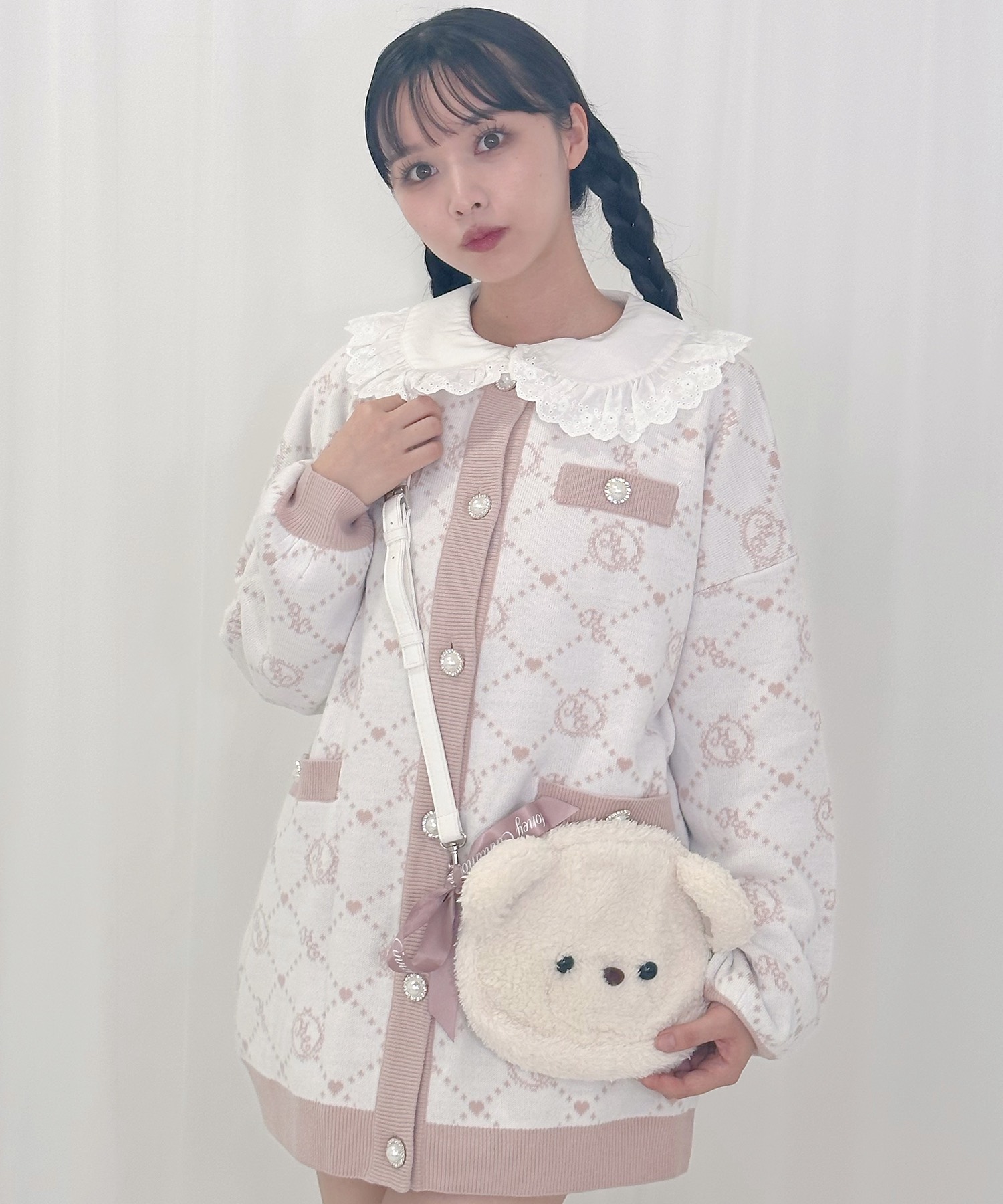 シナモンくんもこもこポシェット