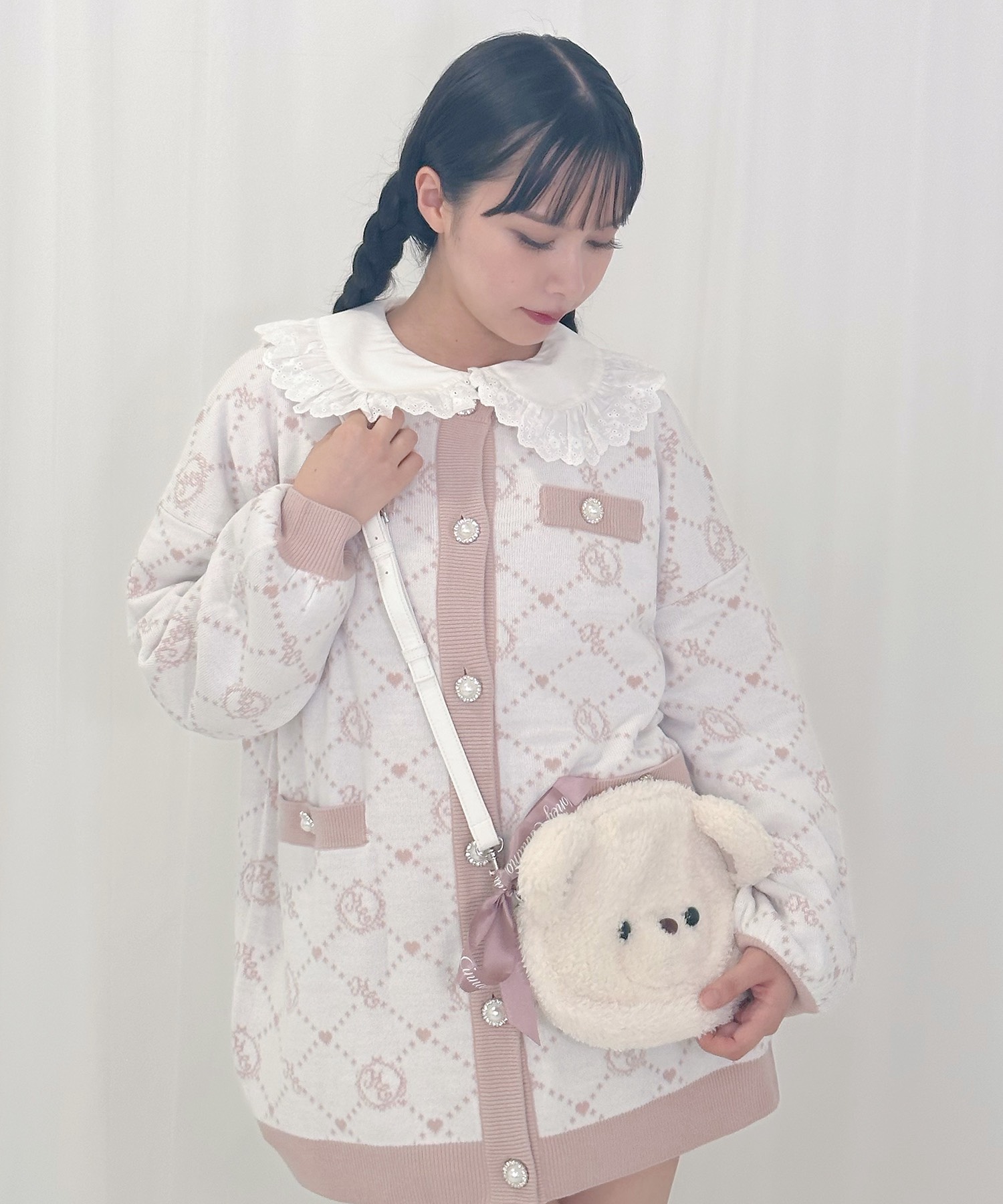 シナモンくんもこもこポシェット