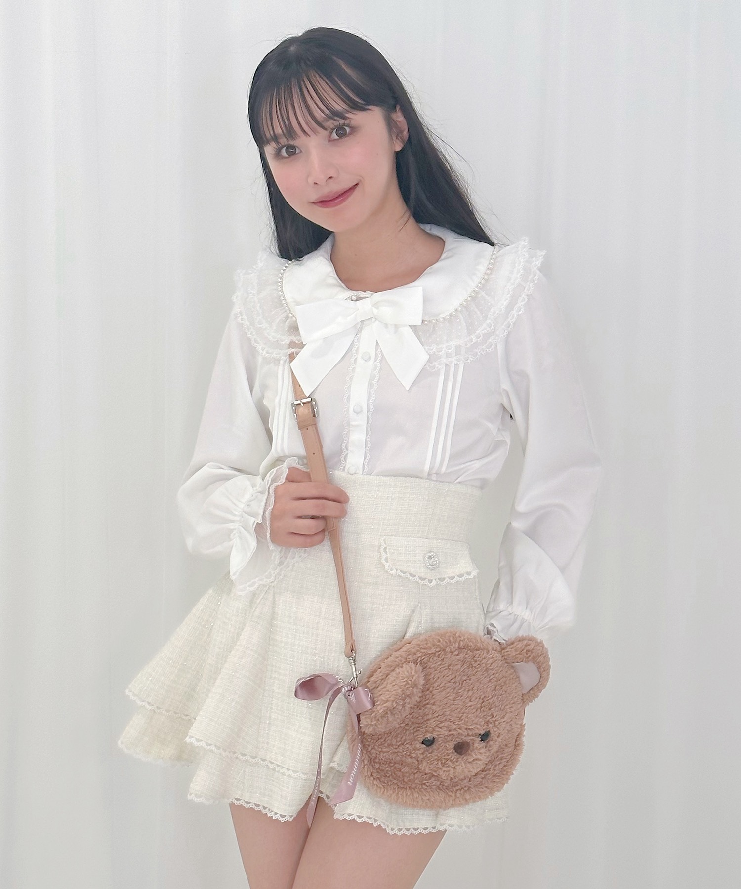 シナモンくんもこもこポシェット