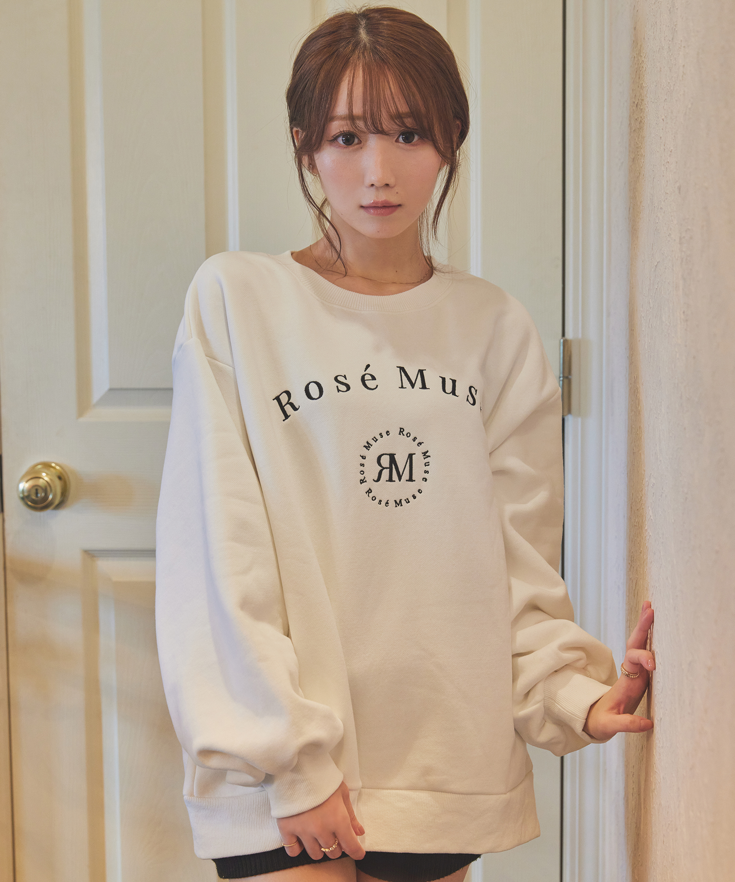 ロゼミューズ Rosé original big sweat スウェット