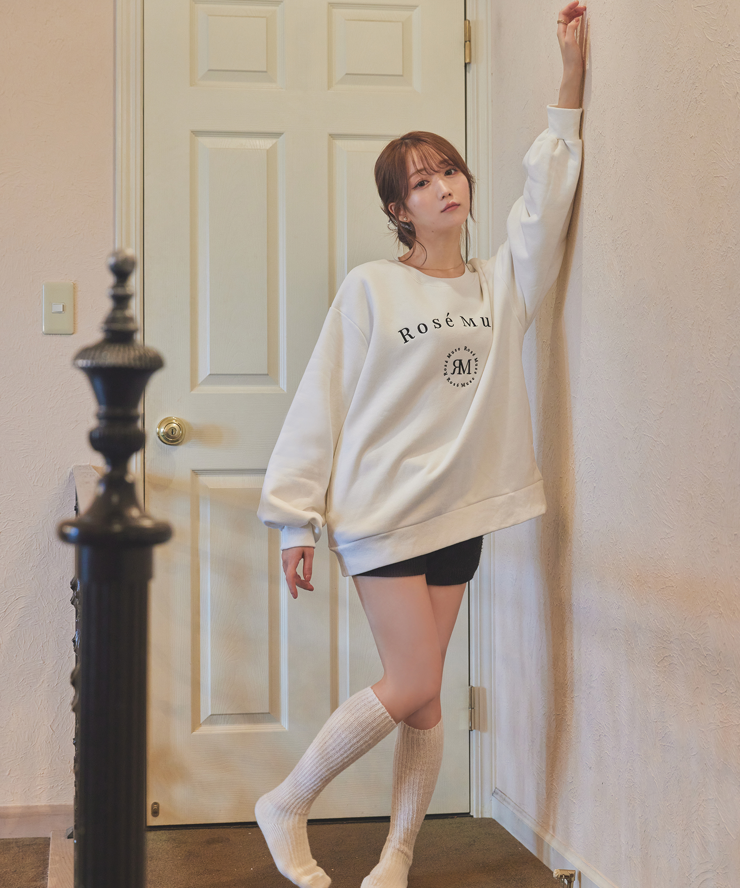 ロゼミューズ Rosé original big sweat スウェット