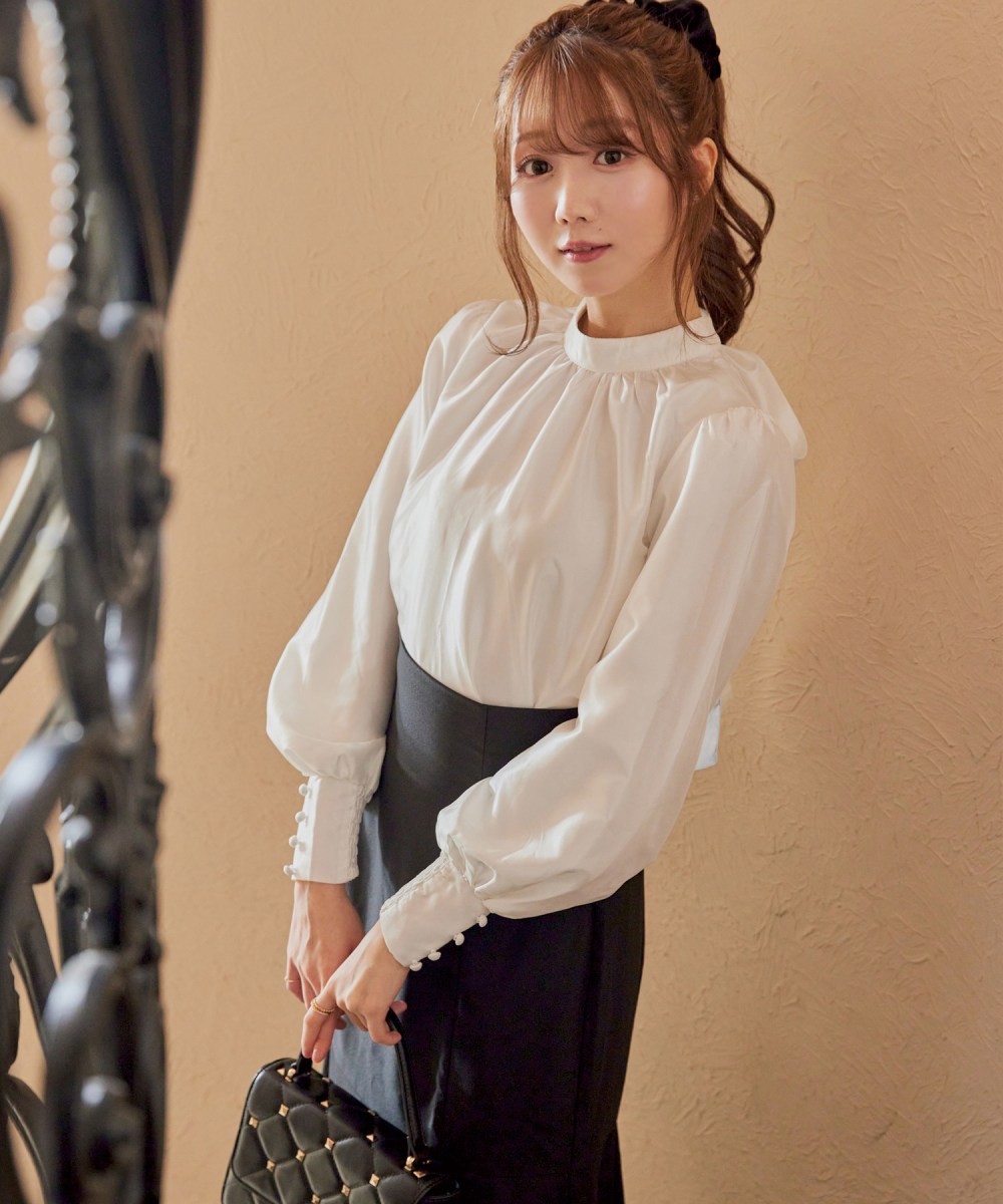 organdy ribbon blouse