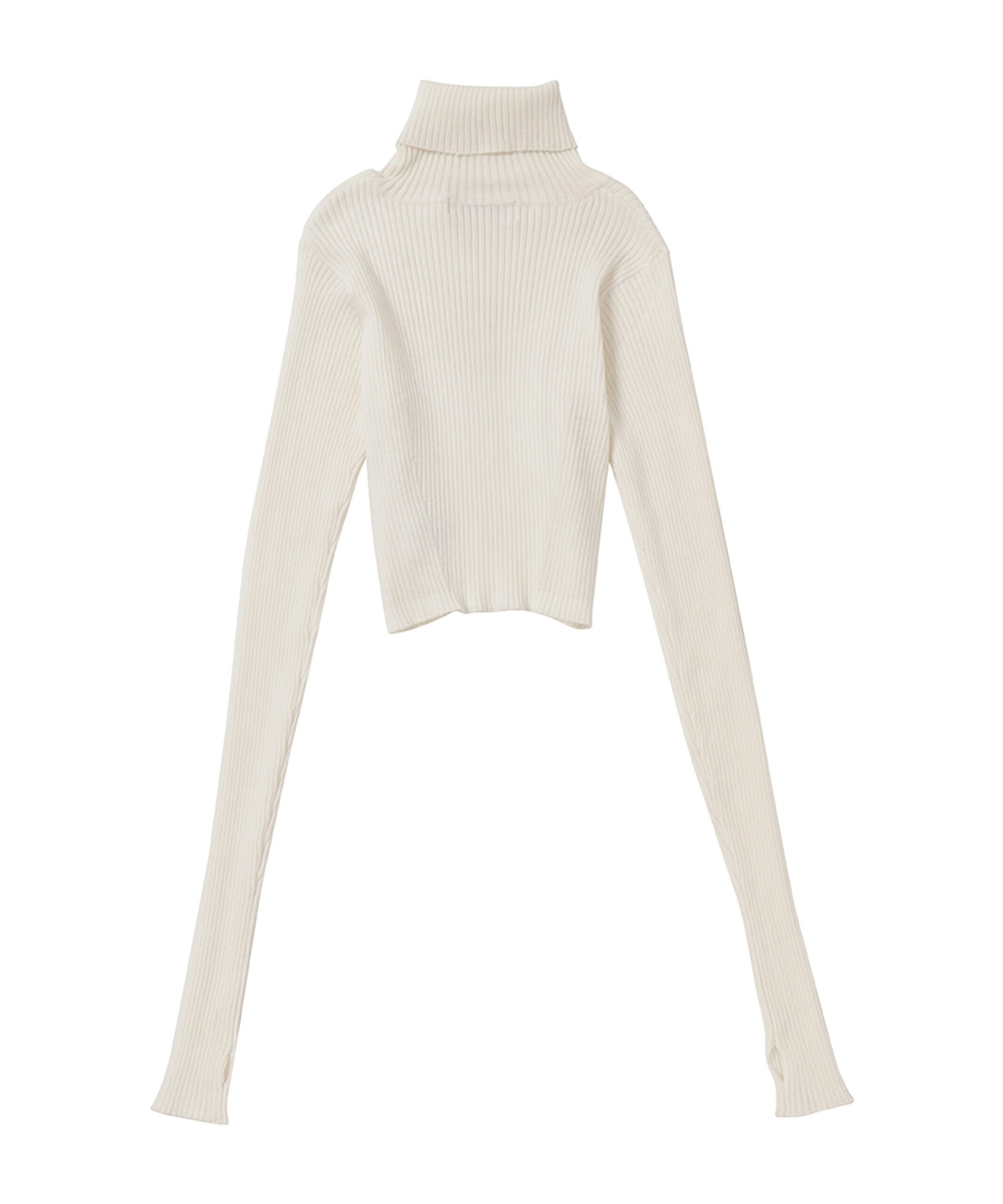 short turtleneck knit