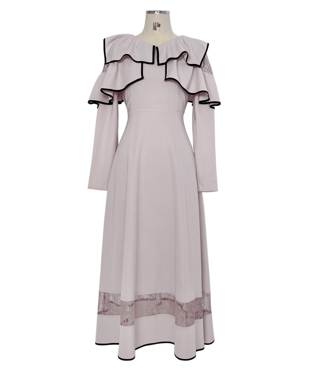 piping lace switching dress – BUNNY APARTMENT