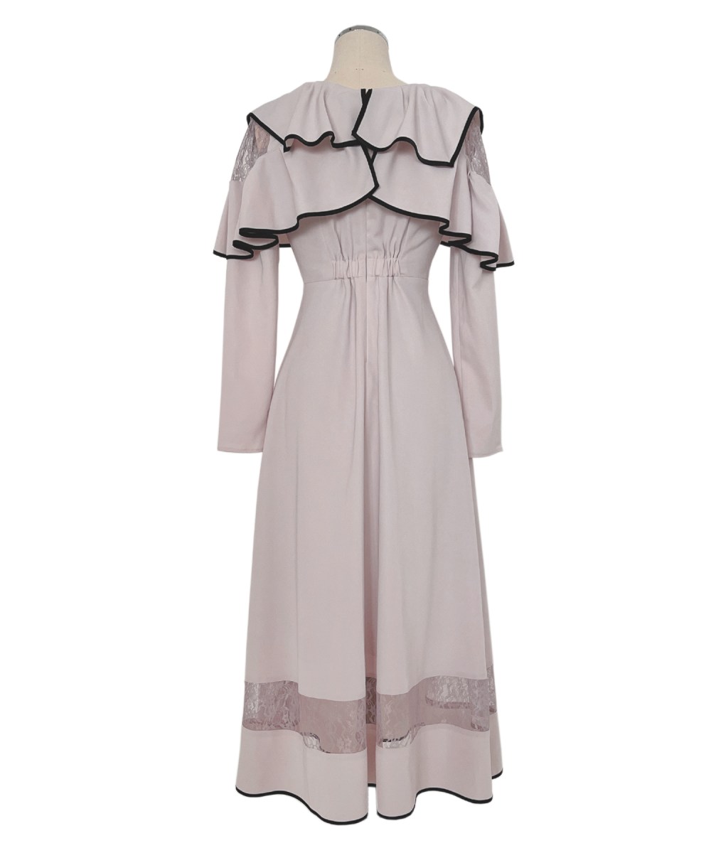 piping lace switching dress – BUNNY APARTMENT