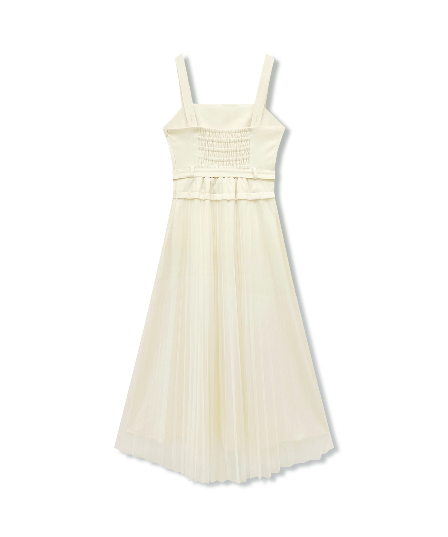 チュールプリーツキャミワンピ